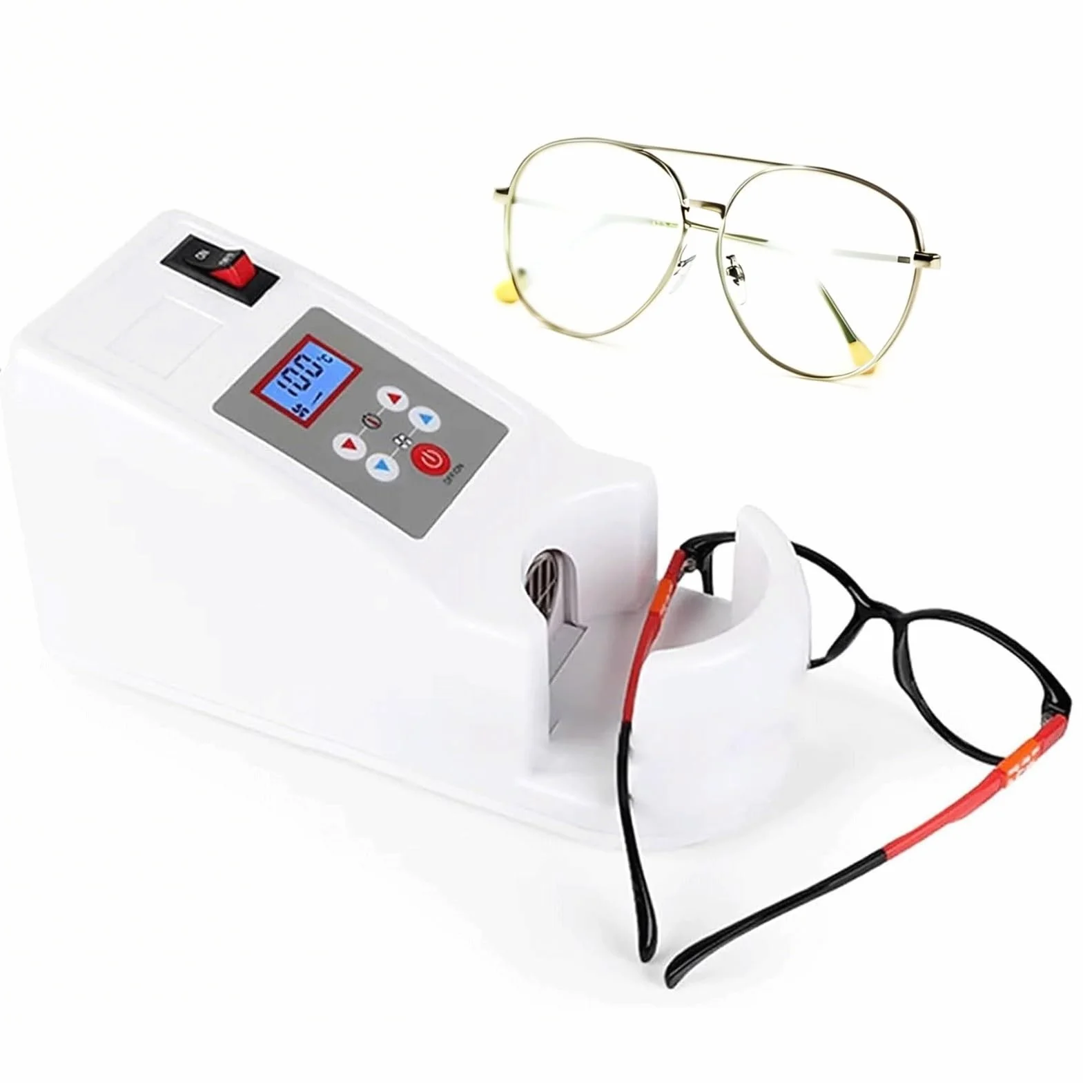 Riscaldatore per Montature Occhiali 600 W - Temperatura Regolabile 80-160 °C, Controllo Vento 6 Velocità