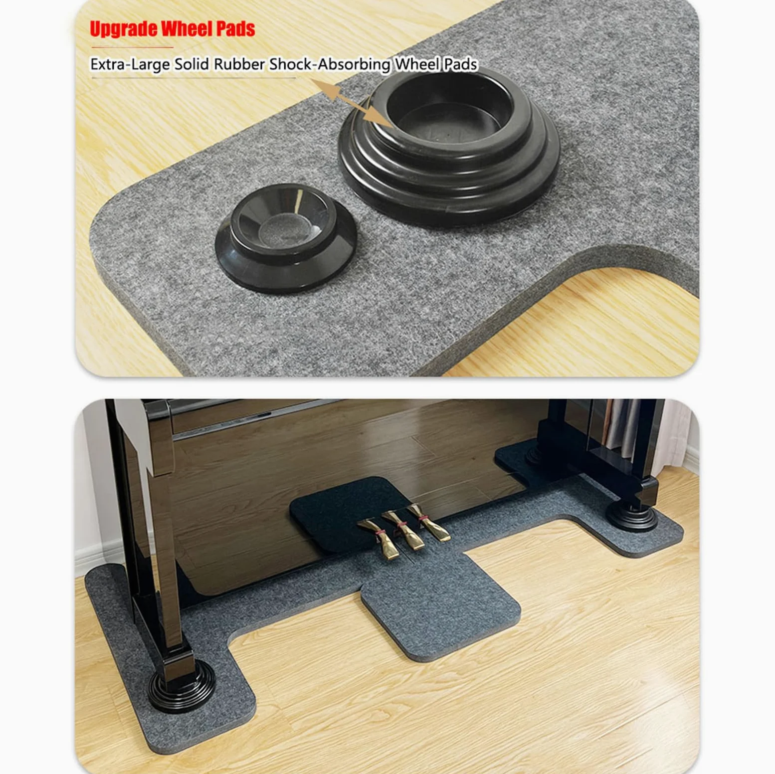 Tappeto insonorizzante per Pianoforte, Tappetino per Pianoforte Verticale, Tappeto fonoassorbente per Pianoforte, Tappeto per la riduzione del Rumore, Tappetino insonorizzante, Isolamento Te