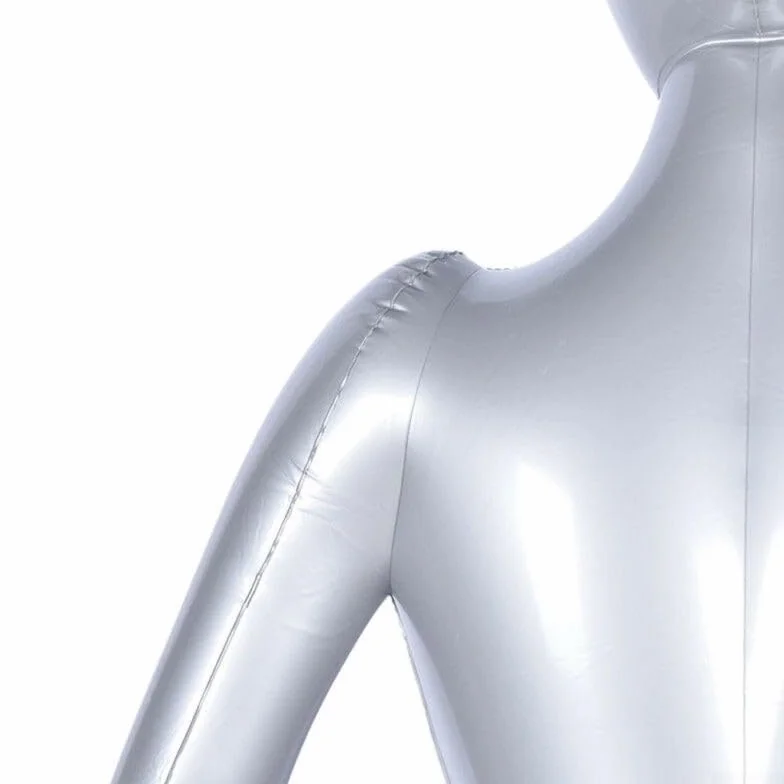 Manichino gonfiabile femminile 165 cm corpo intero busto display intimo PVC