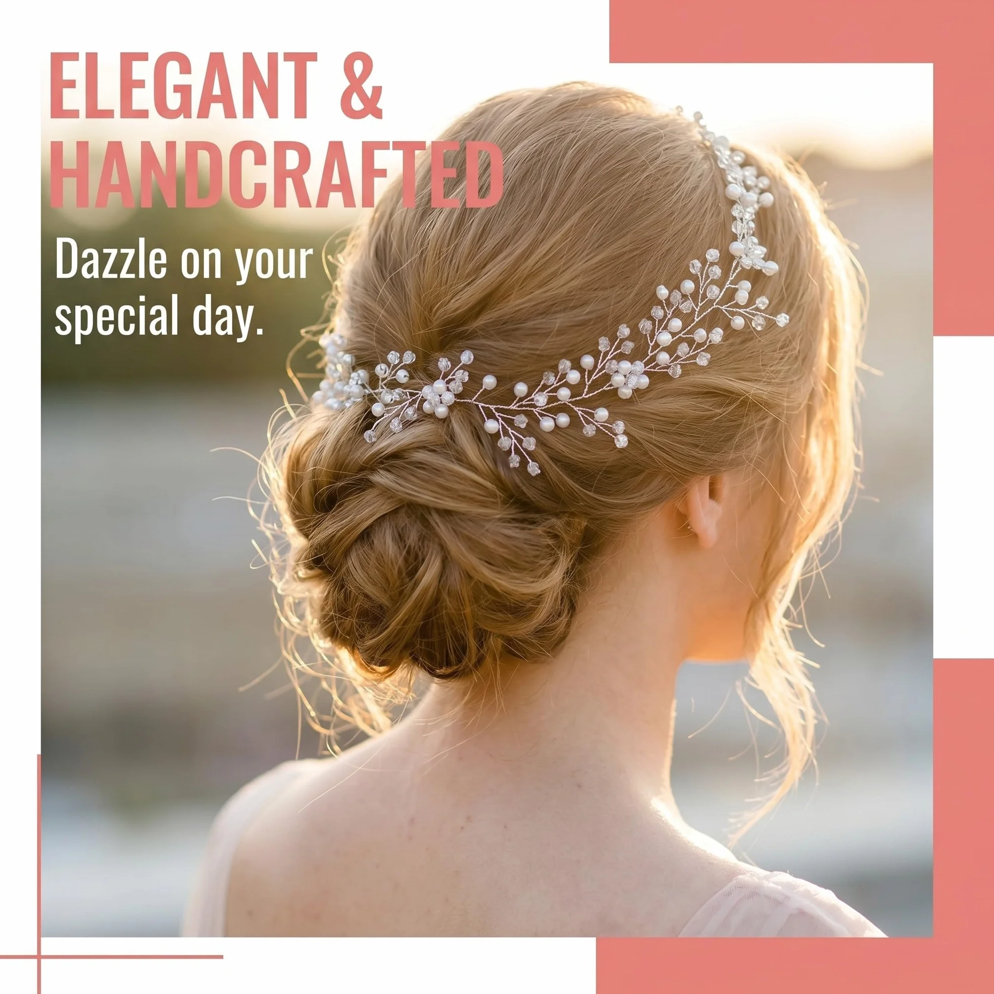 Coroncina Comunione Bambina Diadema Perle 35 cm Accessorio Prima Comunione Battesimo