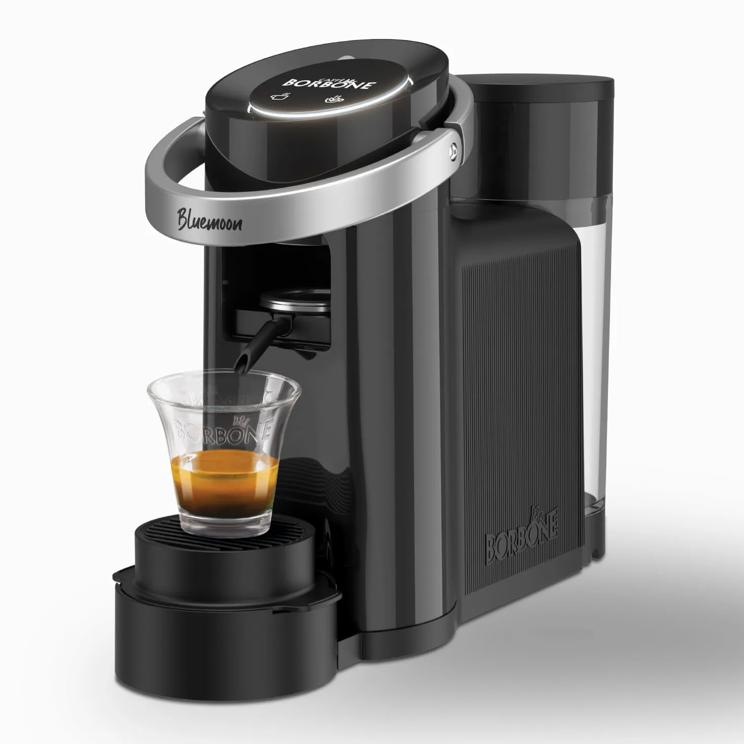 CAFFÈ BORBONE Bluemoon Macchina da Caffè a Cialde (Nero, Macchina)