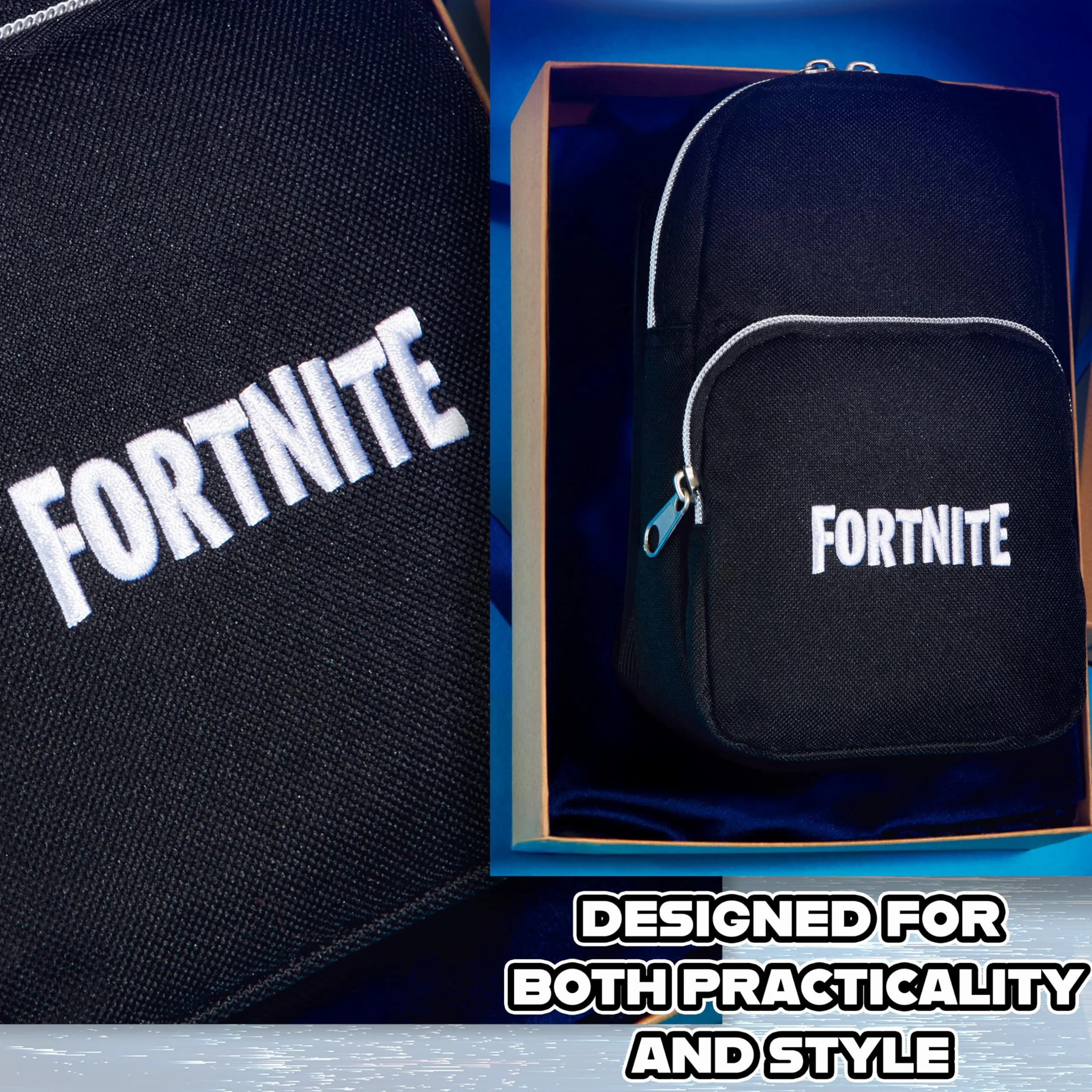 Fortnite Borsa a Tracolla Ragazzo Adolescenti Cinturino Regolabile Borsetta Bambino per Viaggi e Vacanze Regalo Bambino