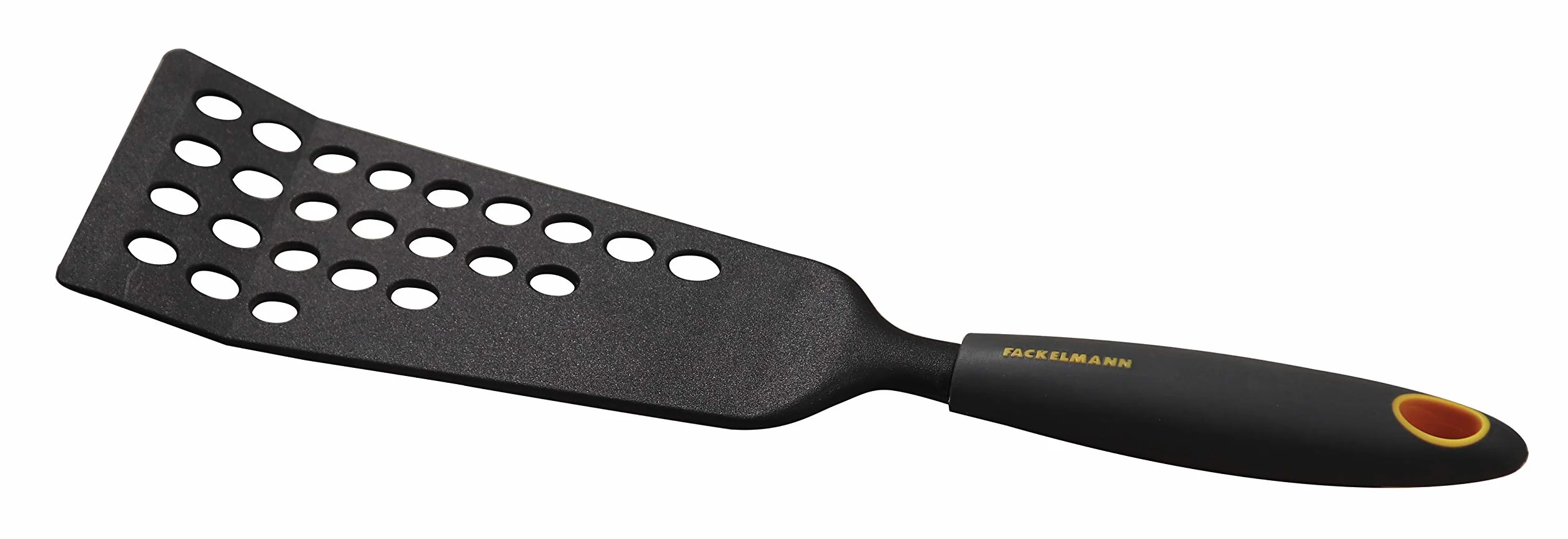 Paletta forata extra long 33 cm Soft Collection nero arancione