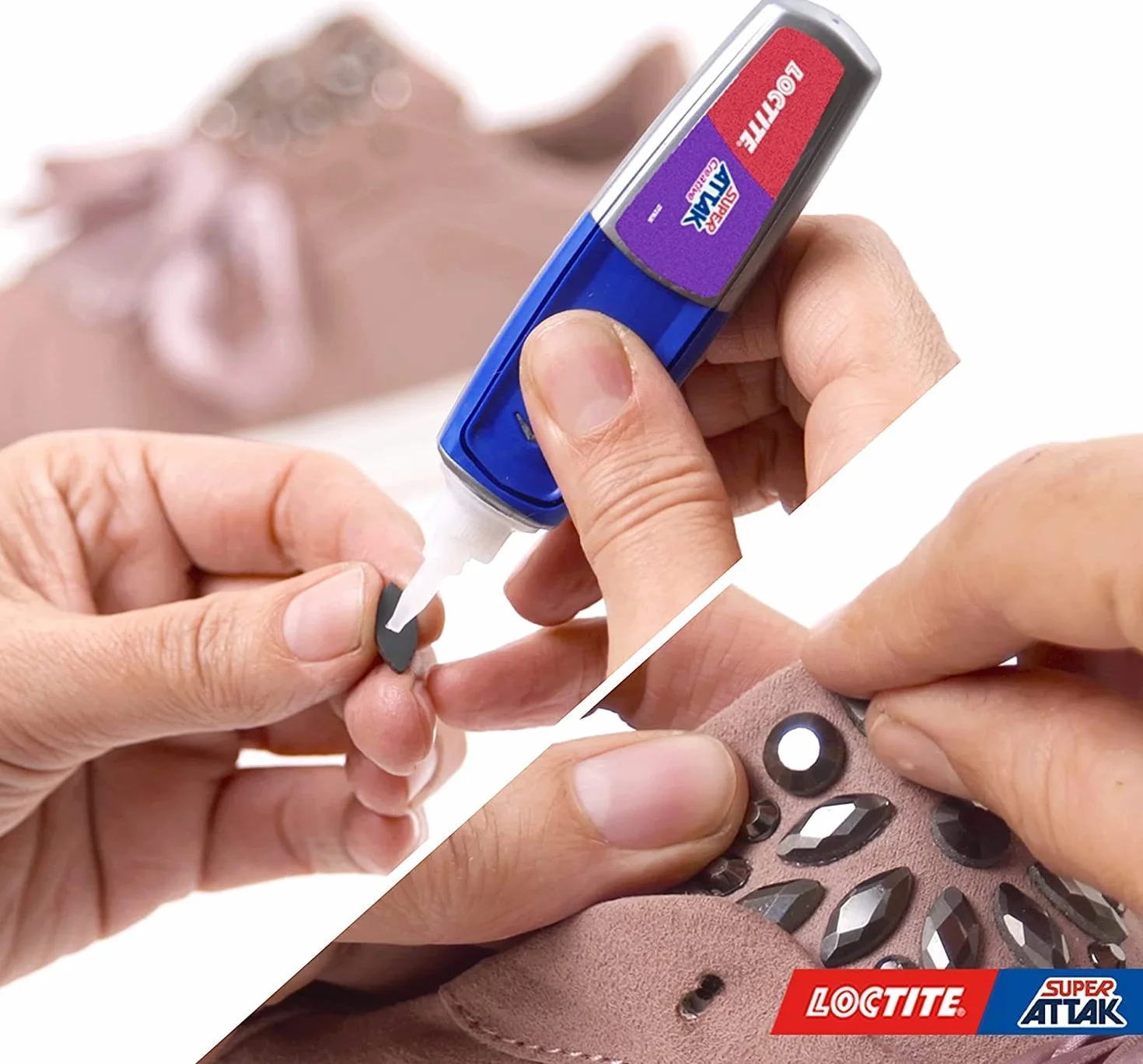 Loctite Super Attak Creative, Colla liquida trasparente con applicatore a penna, Colla attaccatutto forte per applicazioni facili e precise, Adesivo per legno, gomma, metallo, pelle, 1x3g
