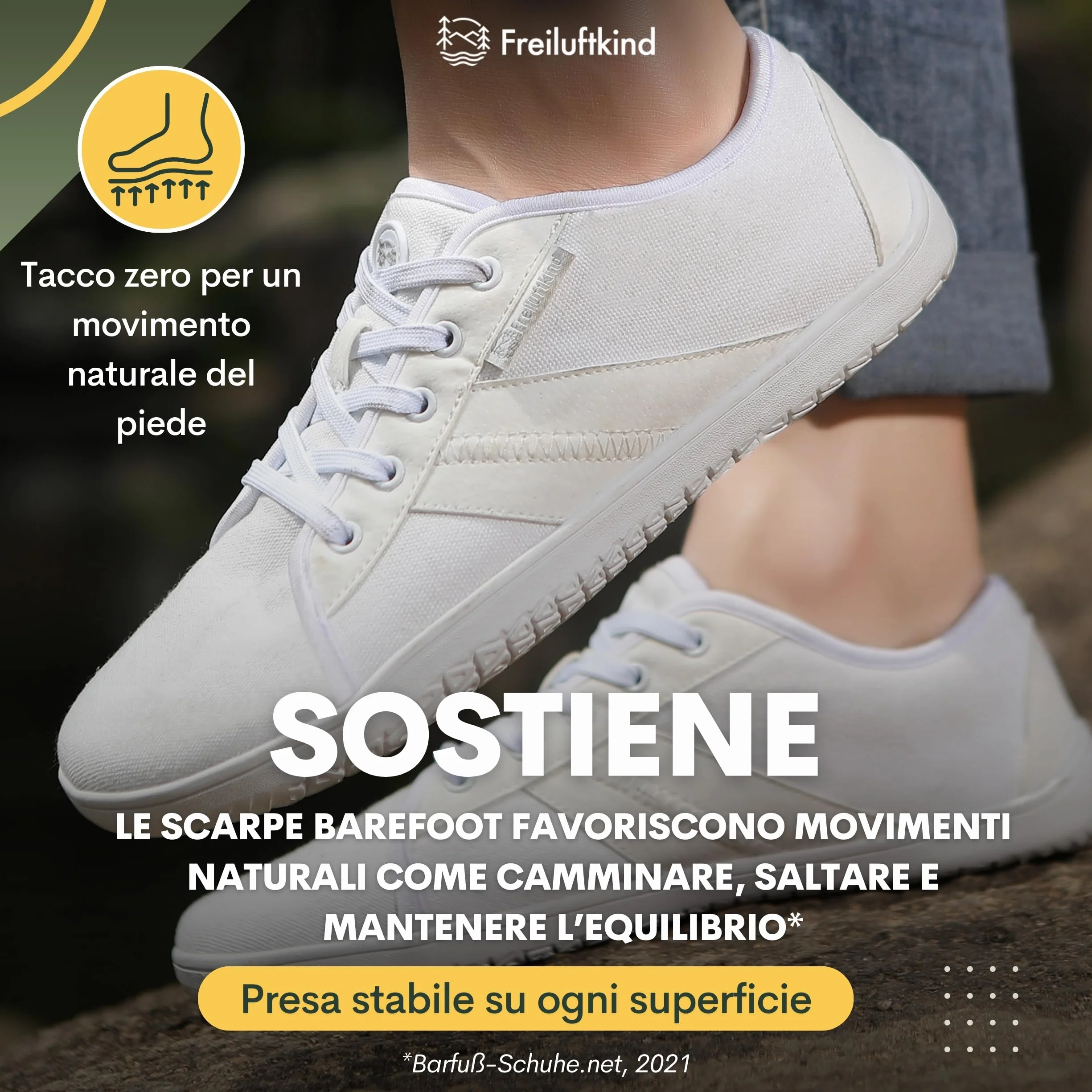 Freiluftkind Baker Barefoot Shoes Antiscivolo – Il Scarpe Barefoot Perfetto per la Tua Avventura – Scarpe Barefoot Uomo e Donna