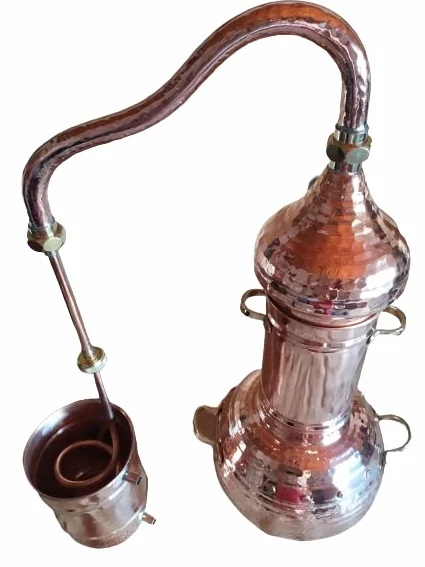 Distillatore di rame con colonna indipendente. Speciale per distillare piante (1,5 litri)