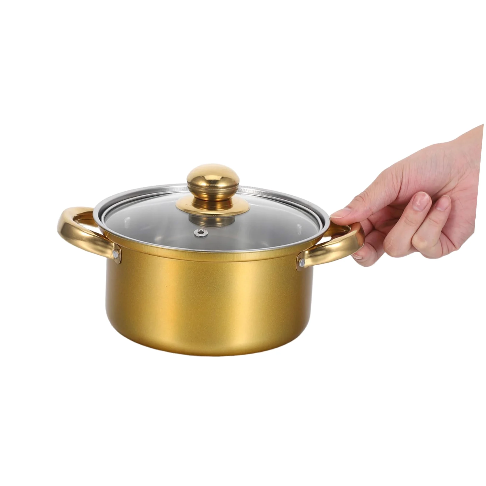 INOOMP Set Pentole 6 Pezzi in Acciaio Inox Nero per Cucina Moderna | Pentolame Leggero e Multifunzione, Adatto a Bollitura e Cottura, Stile Moderno