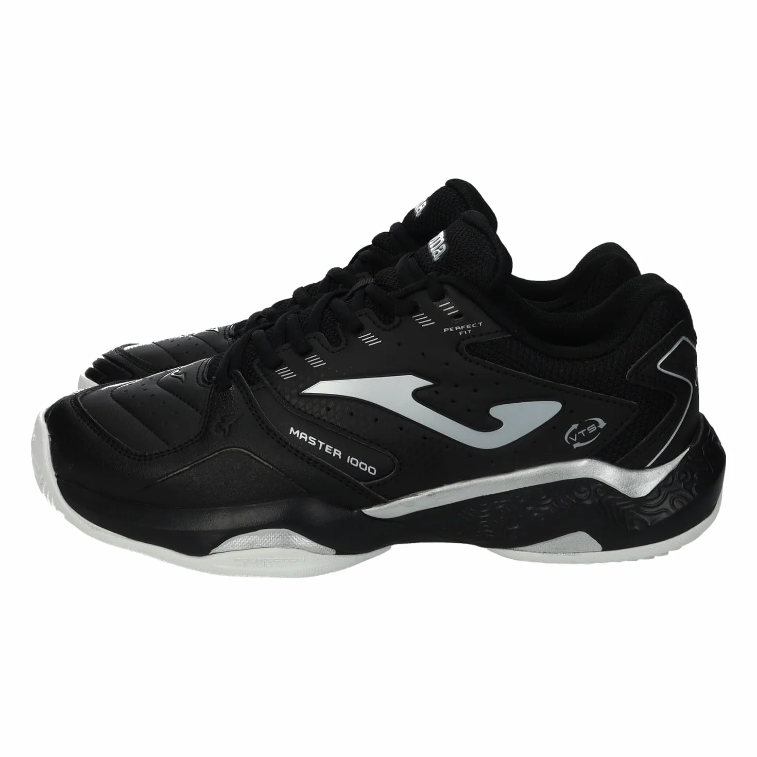 Joma Master 1000 Scarpe da Paddle Uomo Nero Argento Suola Antiscivolo