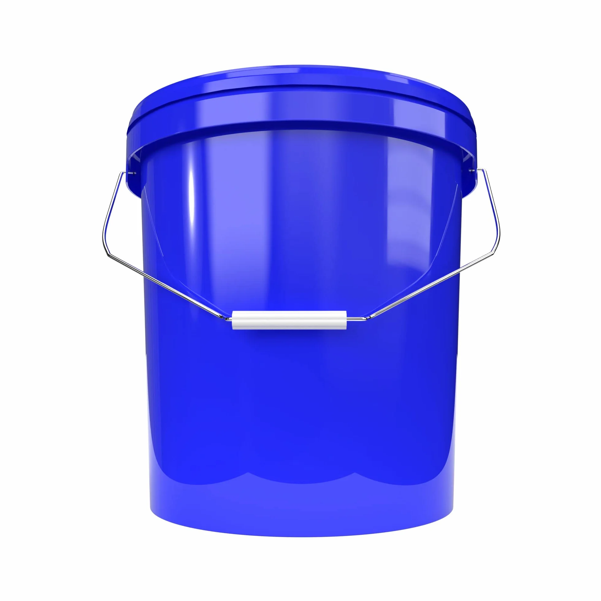 Secchio con coperchio, 16 litri, blu, per uso alimentare, ermetico e stabile, secchio vuoto con manico e chiusura, coperchio per alimenti, prodotti chimici, vernice per pareti, detersivi in polvere