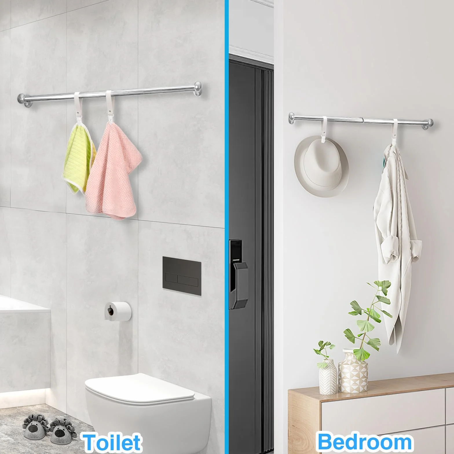 6 pezzi Porta Strofinacci Cucina, Ganci Asciugamani, Pinze Mare, Clip Teloni