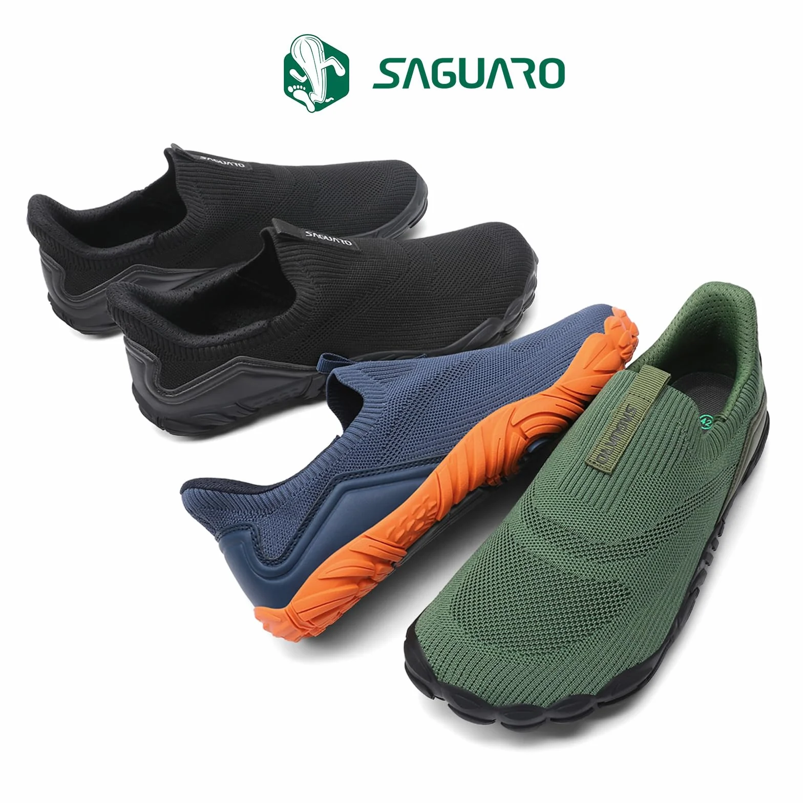 Saguaro Unisex Scarpe Barefoot a Cinque Dita Slip On Adatte per Fitness e attività Outdoor Gr.36-48