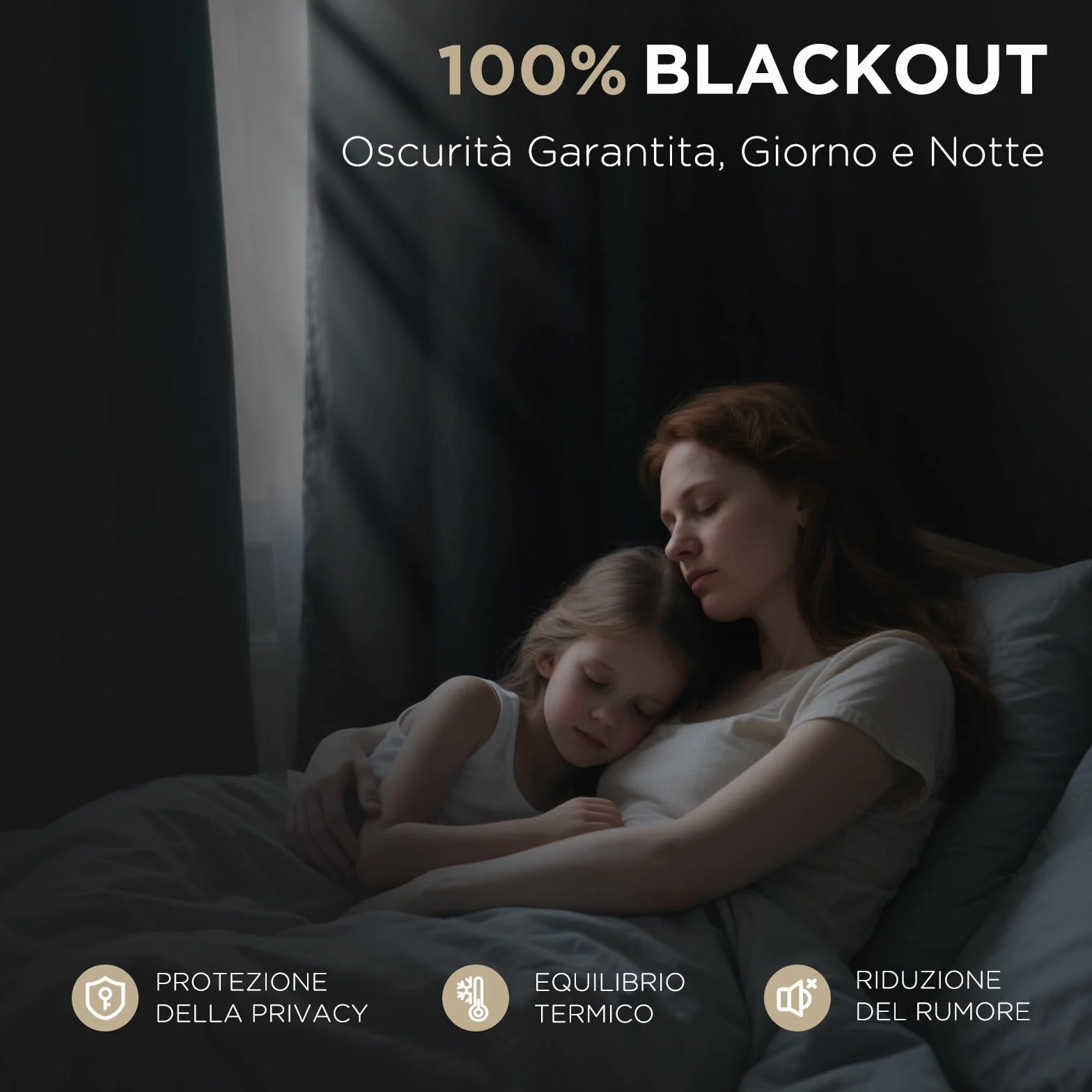 Joydeco 100% Tende Oscuranti per Interni 2 Pezzi L 140 x A 260 CM, Lino Tende Termiche con Passanti Nascosti per Soggiorno Moderne Cameretta Bambini Camera da Letto Blackout Curtains, Lino