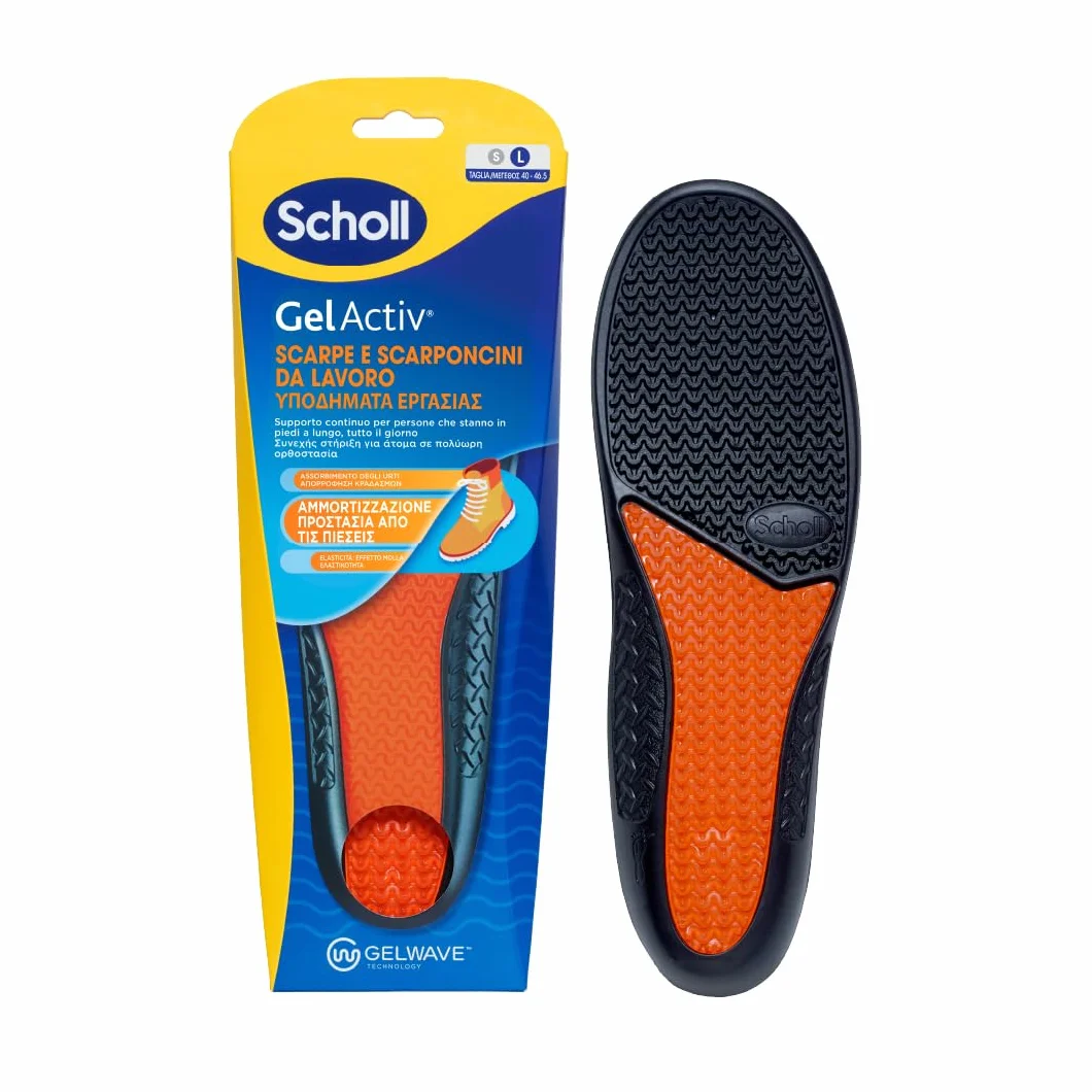 Dr. Scholl's Solette GelActiv Scarpe da Lavoro, Tecnologia GelWave Ammortizzante, Supporto Continuo, Taglia 40-46.5