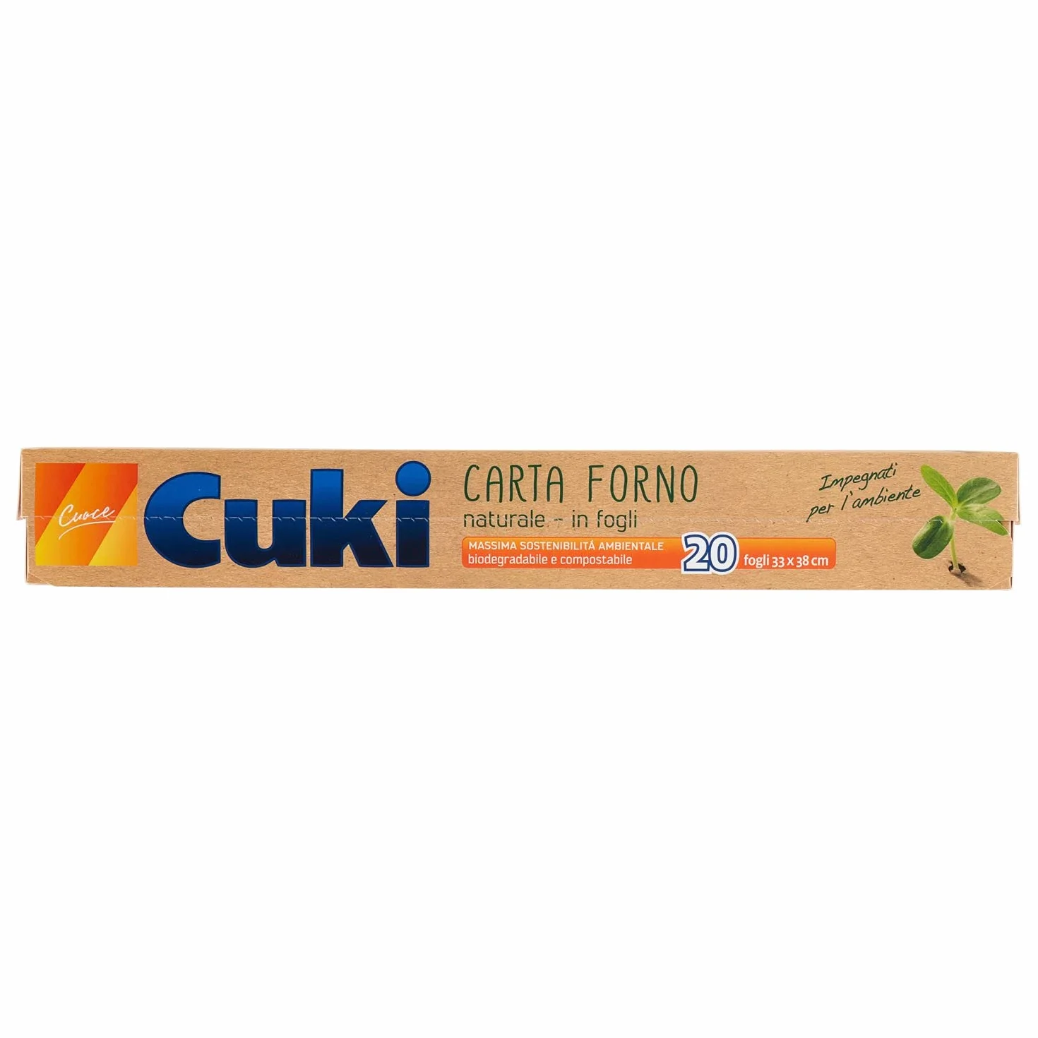 Cuki Carta Forno Naturale 33x38cm 20 Fogli