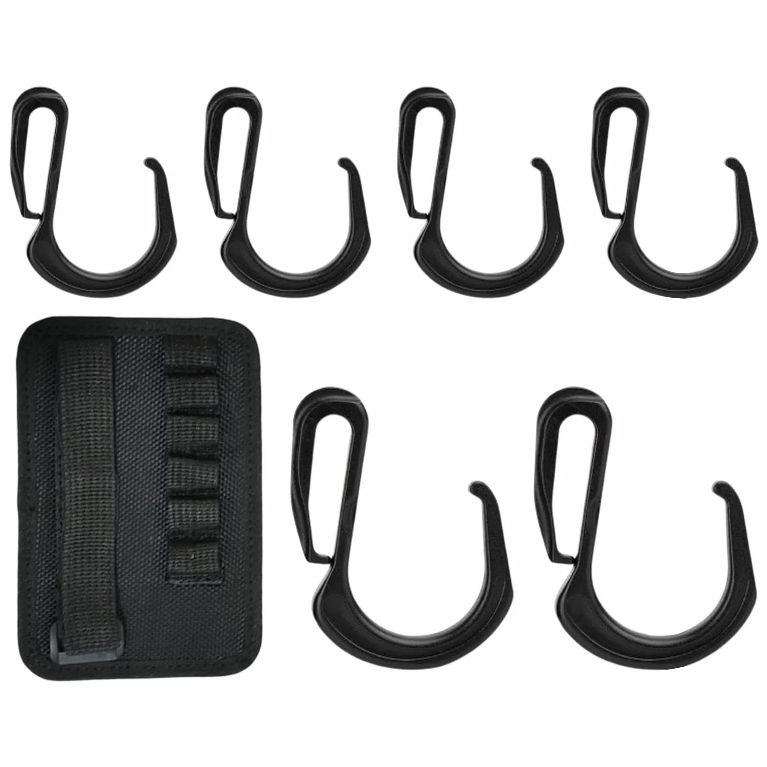 Ganci per ombrelloni da patio, gancio antiscivolo per ombrellone da cortile, ganci per ombrellone da spiaggia, facile da installare, con 6 ganci, per asciugamani, borse, fotocamere, occhiali da sole e