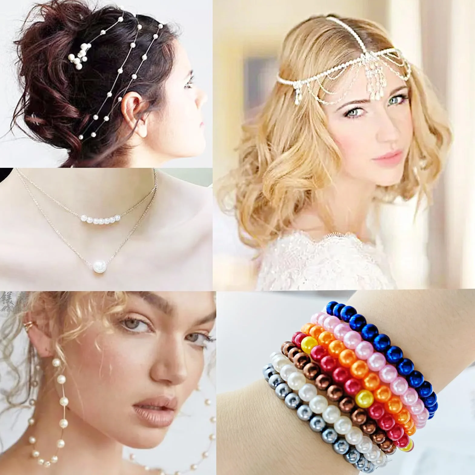 Perline per Bigiotteria 1680 Pezzi 28 Colori 6mm per Braccialetti Creazione Gioielli