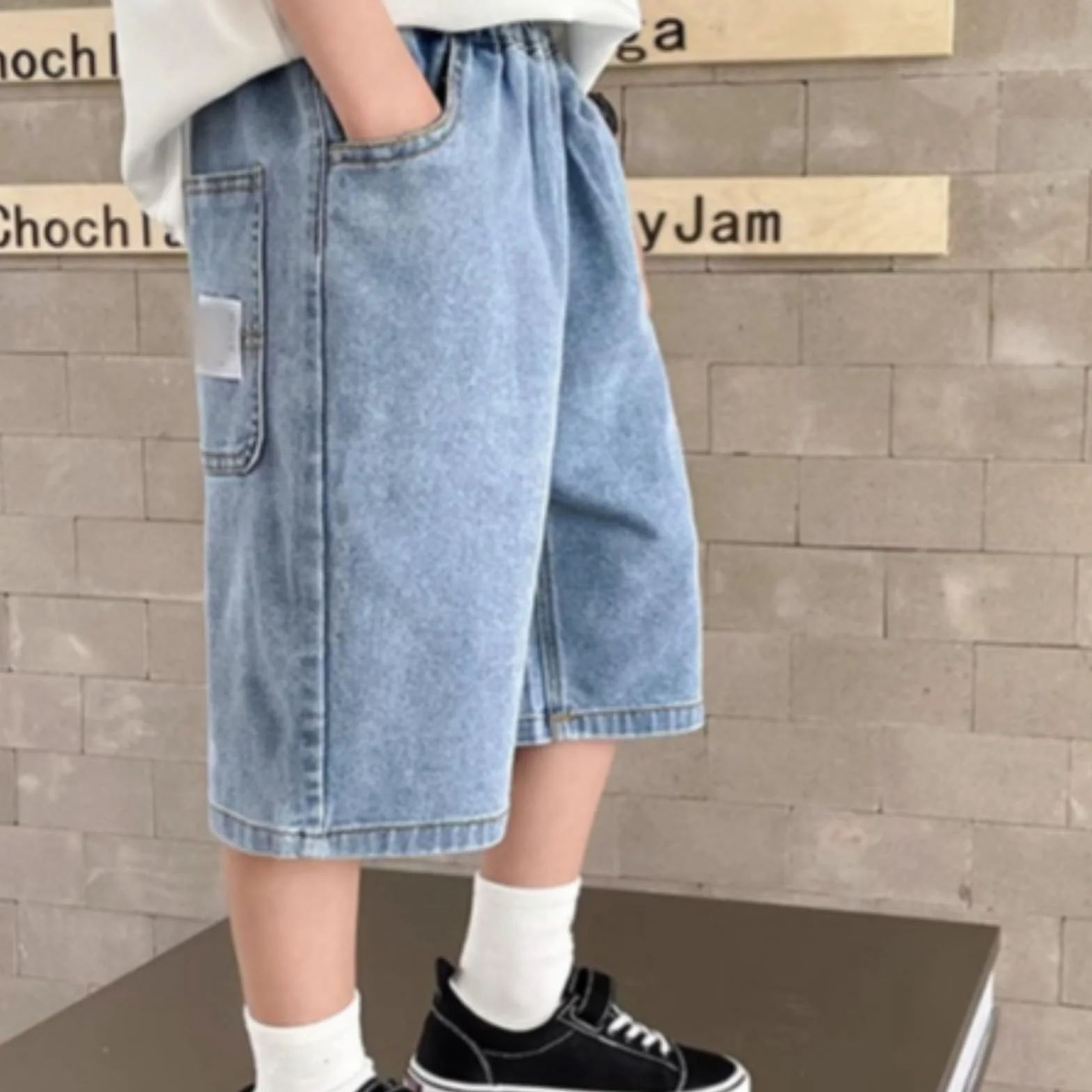 Pantaloncini estivi per ragazzi Baggy Outdoor Shorts Elastico vita 5-15