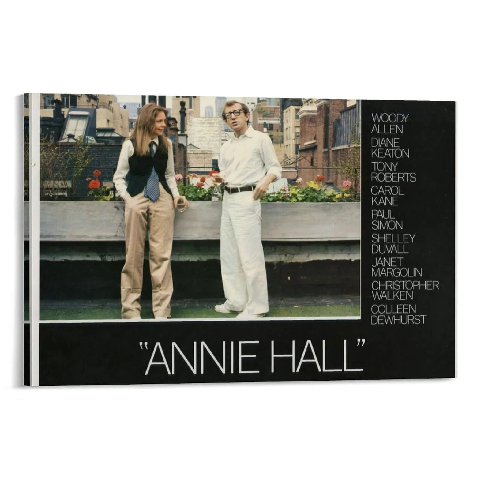 Annie Hall - Poster romantico di film su tela, decorazione da parete, per soggiorno, camera da letto, 60 x 90 cm