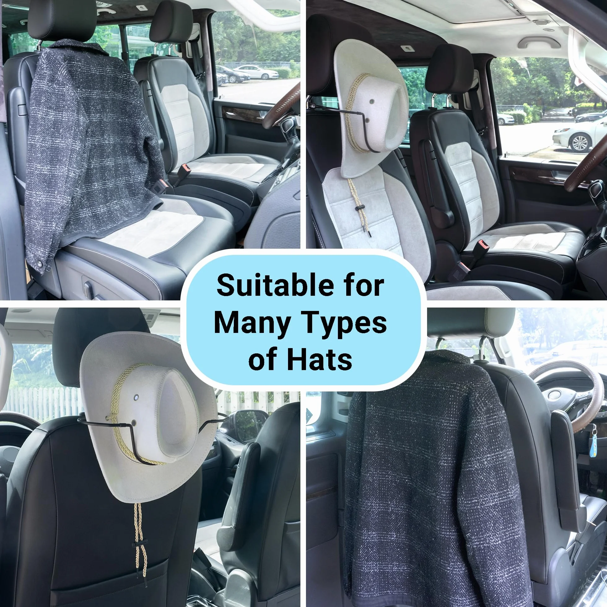 Yuoyar Supporto per cappello da cowboy per SUV e auto, mantiene la forma del cappello - accessori per camion