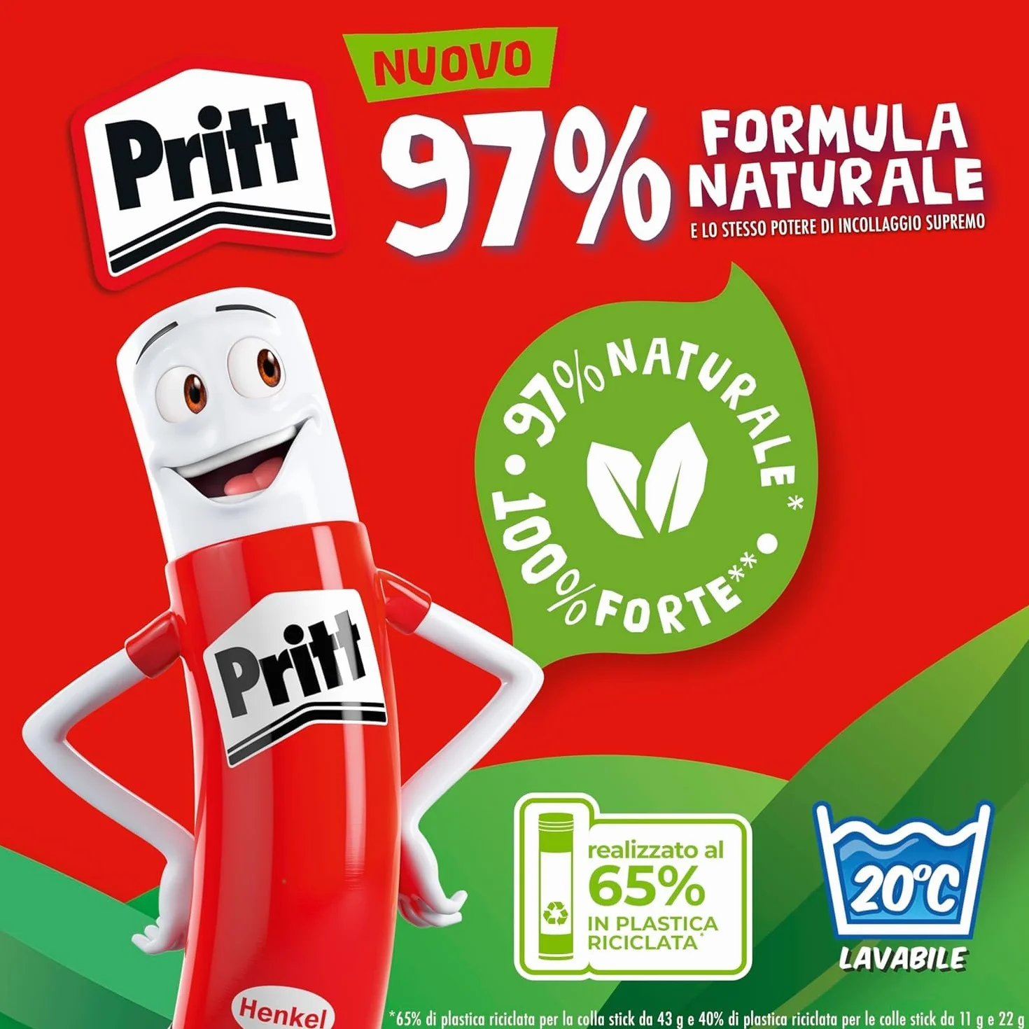 Pritt Colla Stick 12 x 22g, Adesivo per bambini e ufficio, tenuta forte