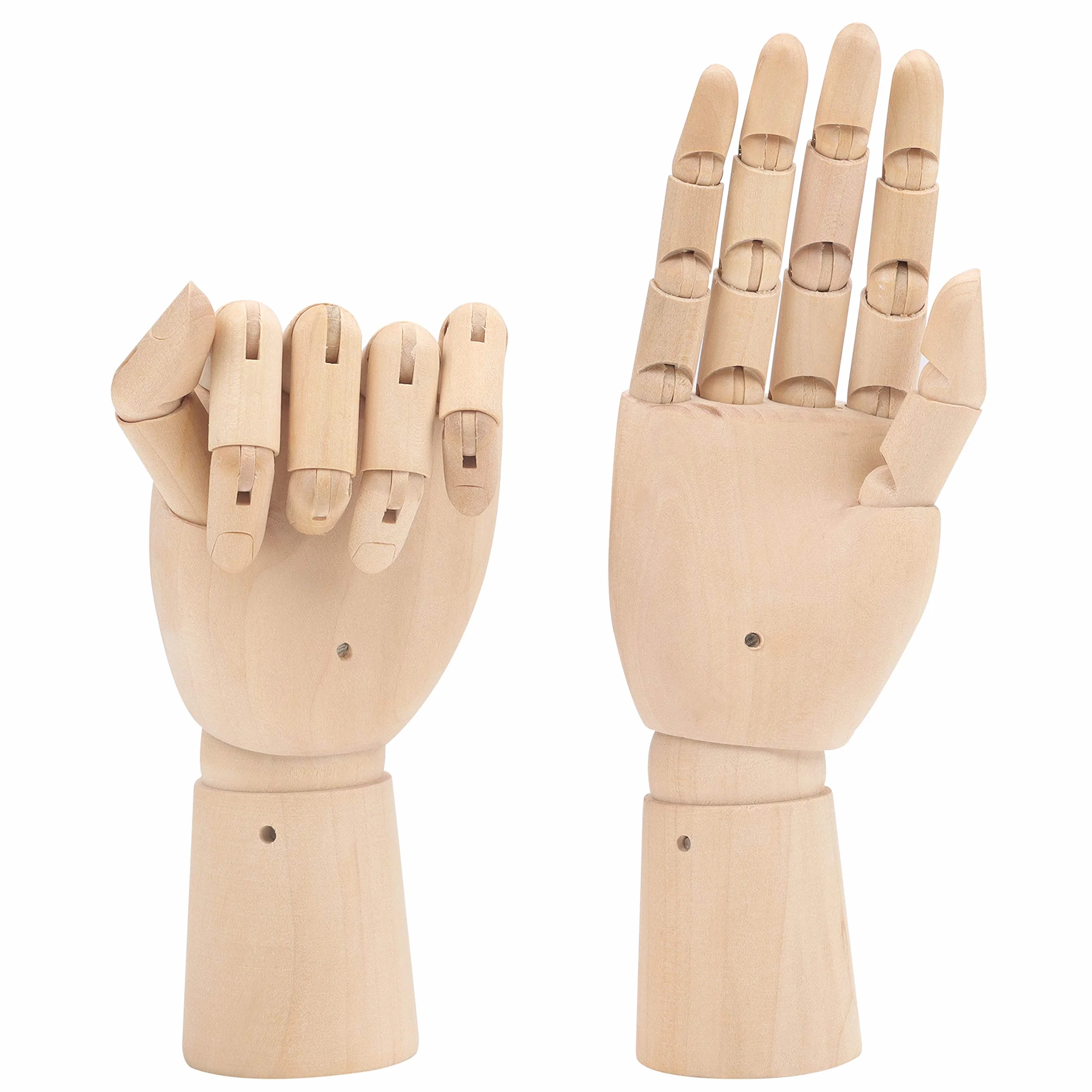 Belle Vous Mano articolata in legno sinistra e destra 18,5 cm per disegno e pittura 2 pezzi