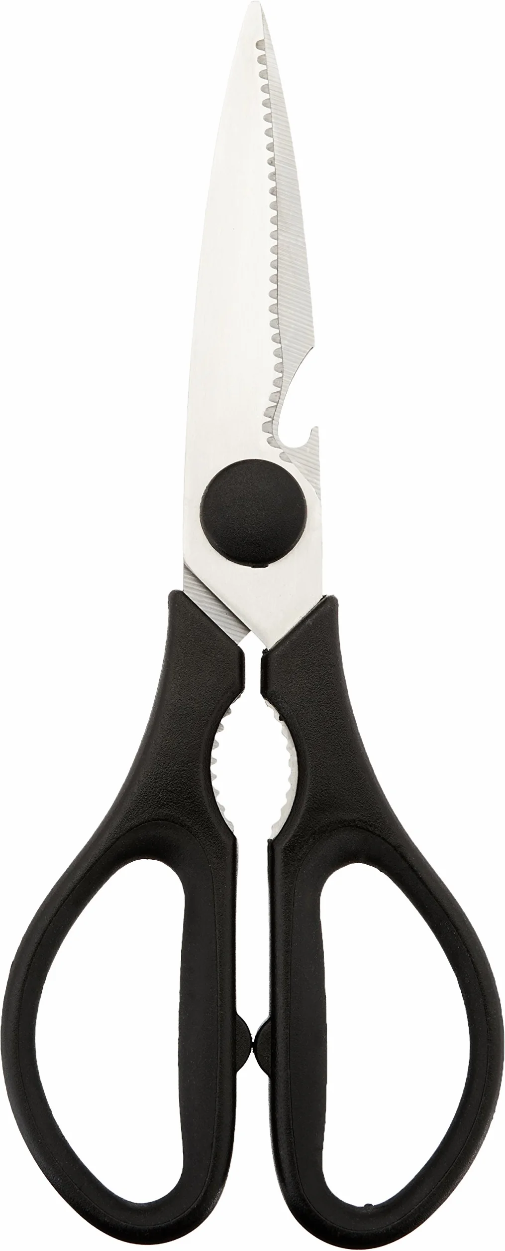 Amazon Basics Forbici multifunzione da cucina, 8 inch, modello Premium, Nero