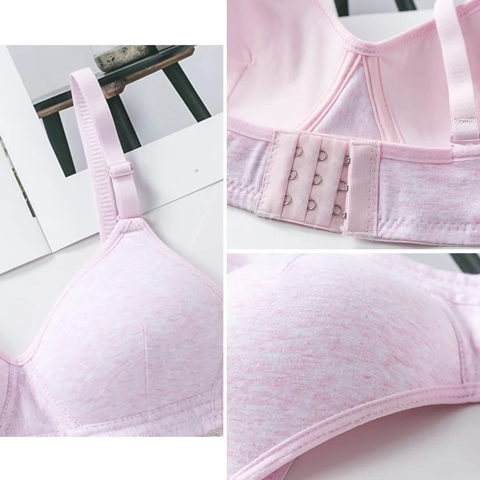 Reggiseni Sportivi in Cotone Traspirante per Ragazze 12-18 Anni Pacco a 3 Coppa AB