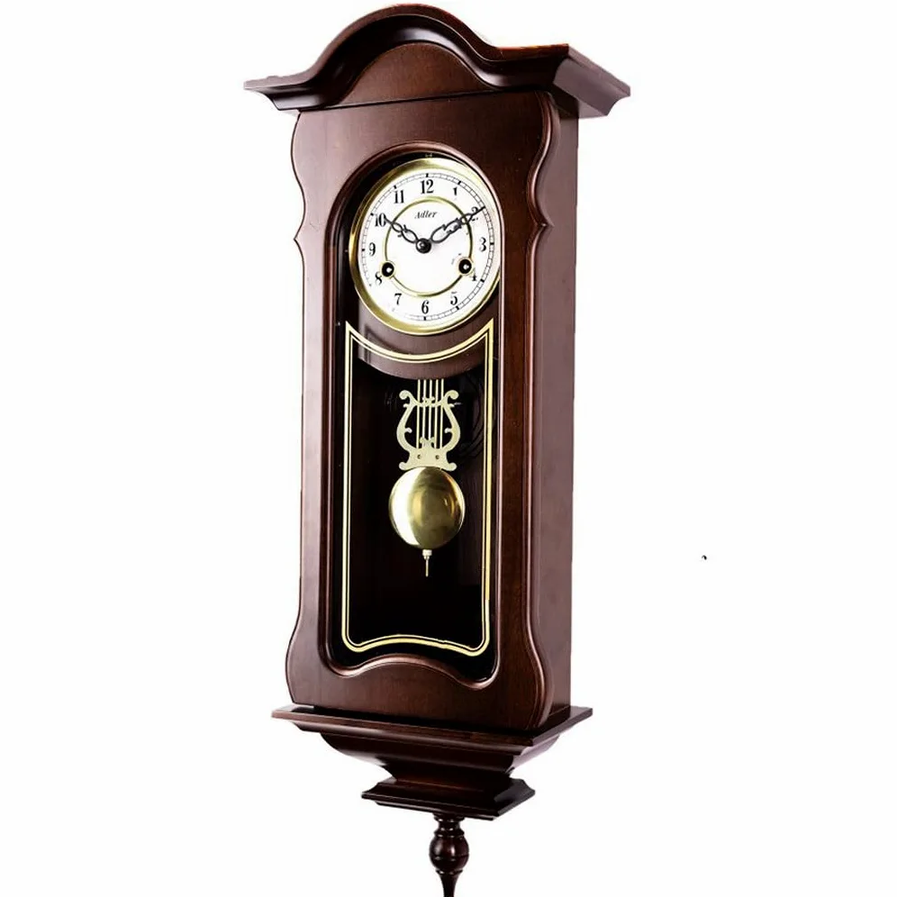 Duve Orologio a pendolo in legno da parete con movimento meccanico carica 31 giorni 7036