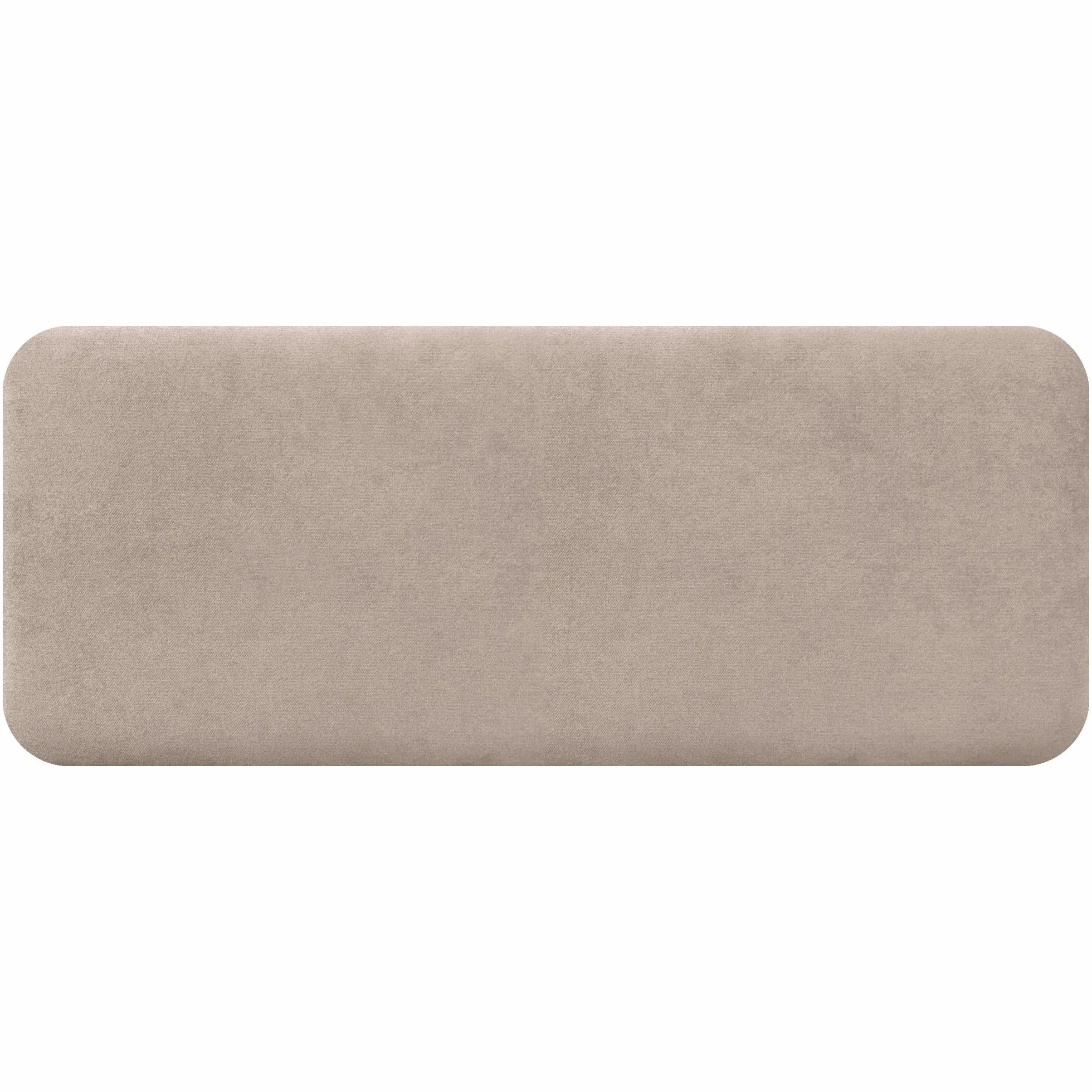 DHOME Testiera Imbottita Liscia Arrotondata in Tessuto Aqualine per Parete Acustica Testate Letto Fonoassorbenti Camera da Letto (Beige, 160cm)