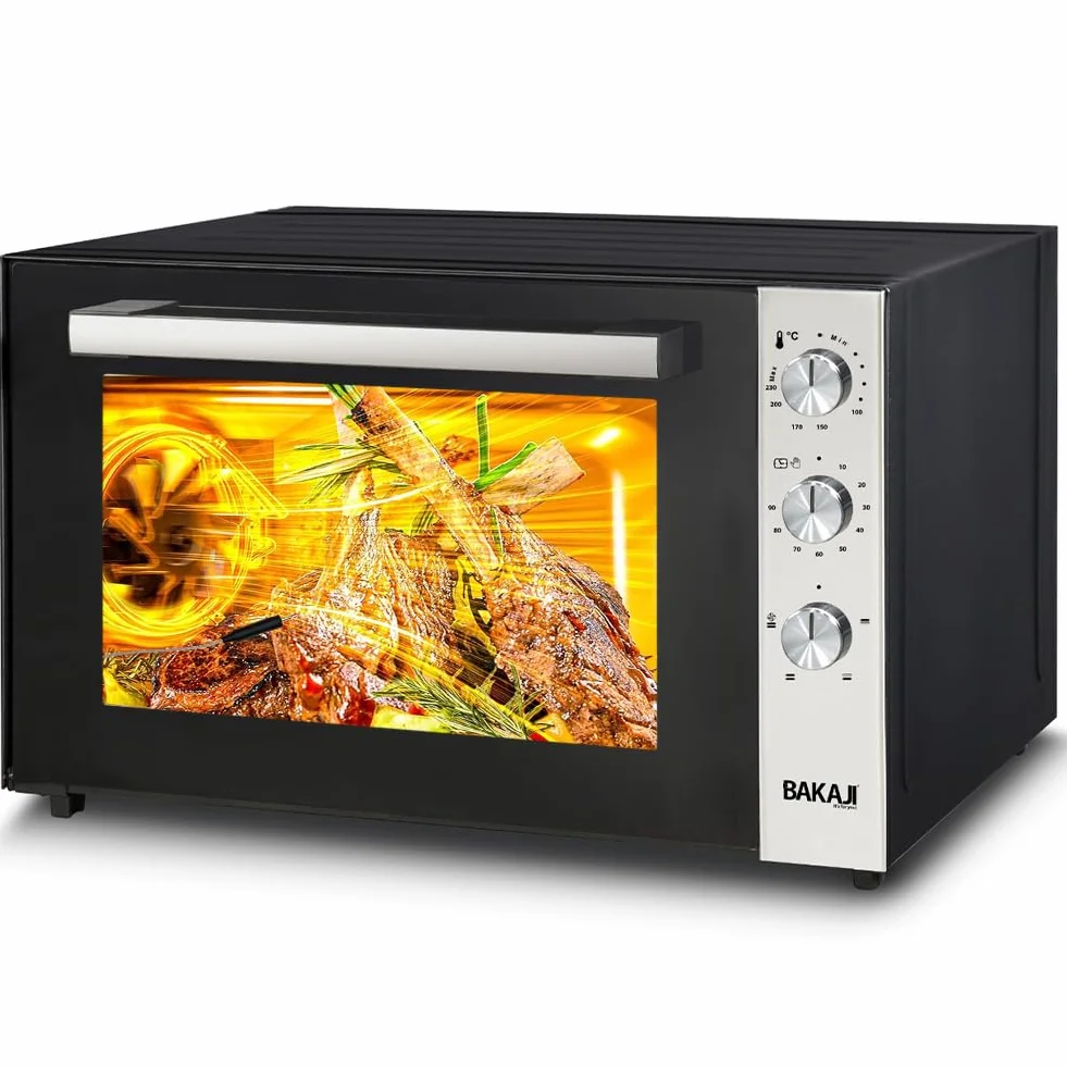 Forno Elettrico Ventilato 70 Litri 2500W Temperatura Regolabile 250° Acciaio Timer