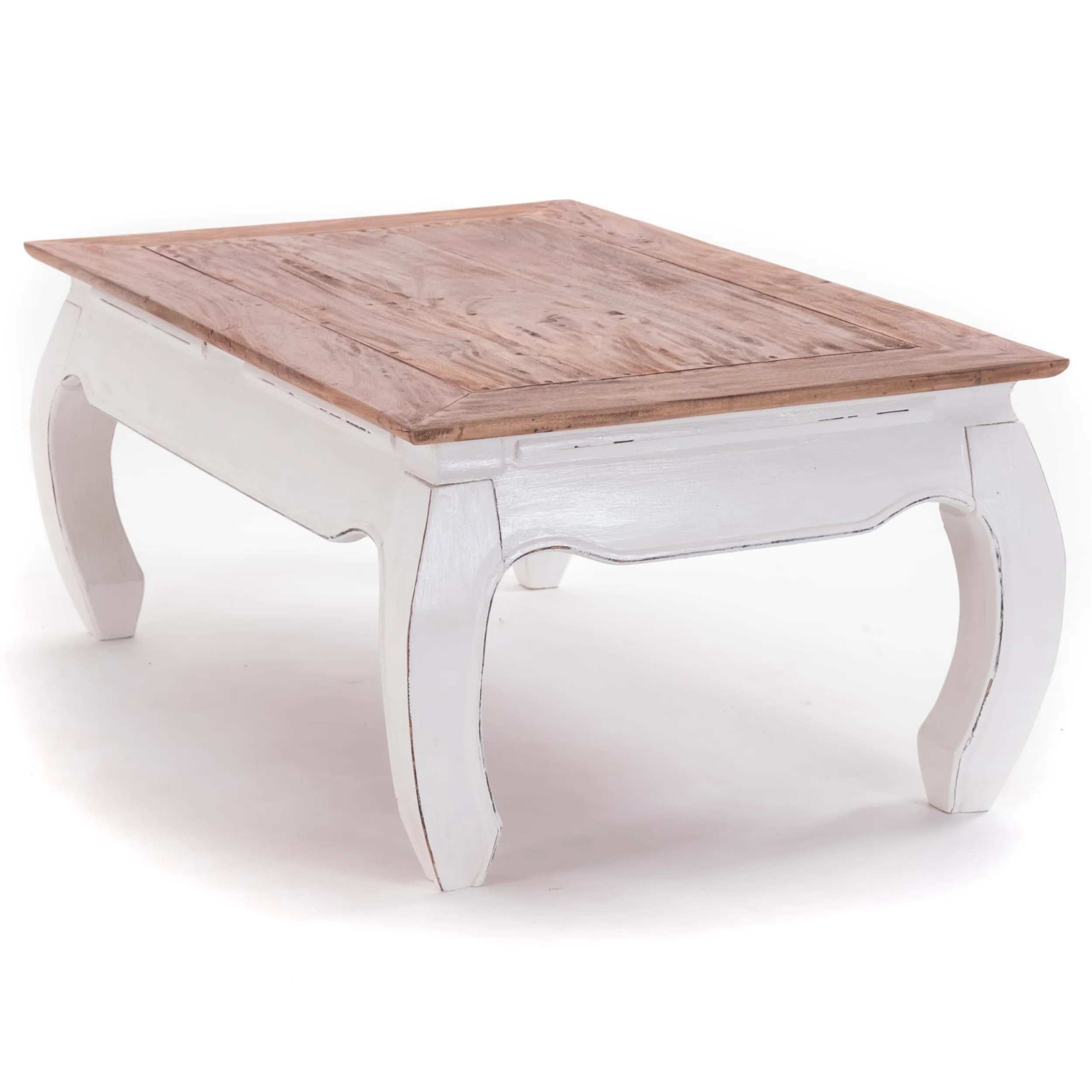 Tavolino da salotto in legno di mogano riciclato, design Opium East, 100 x 60 x 41 cm (larghezza x profondità x altezza)