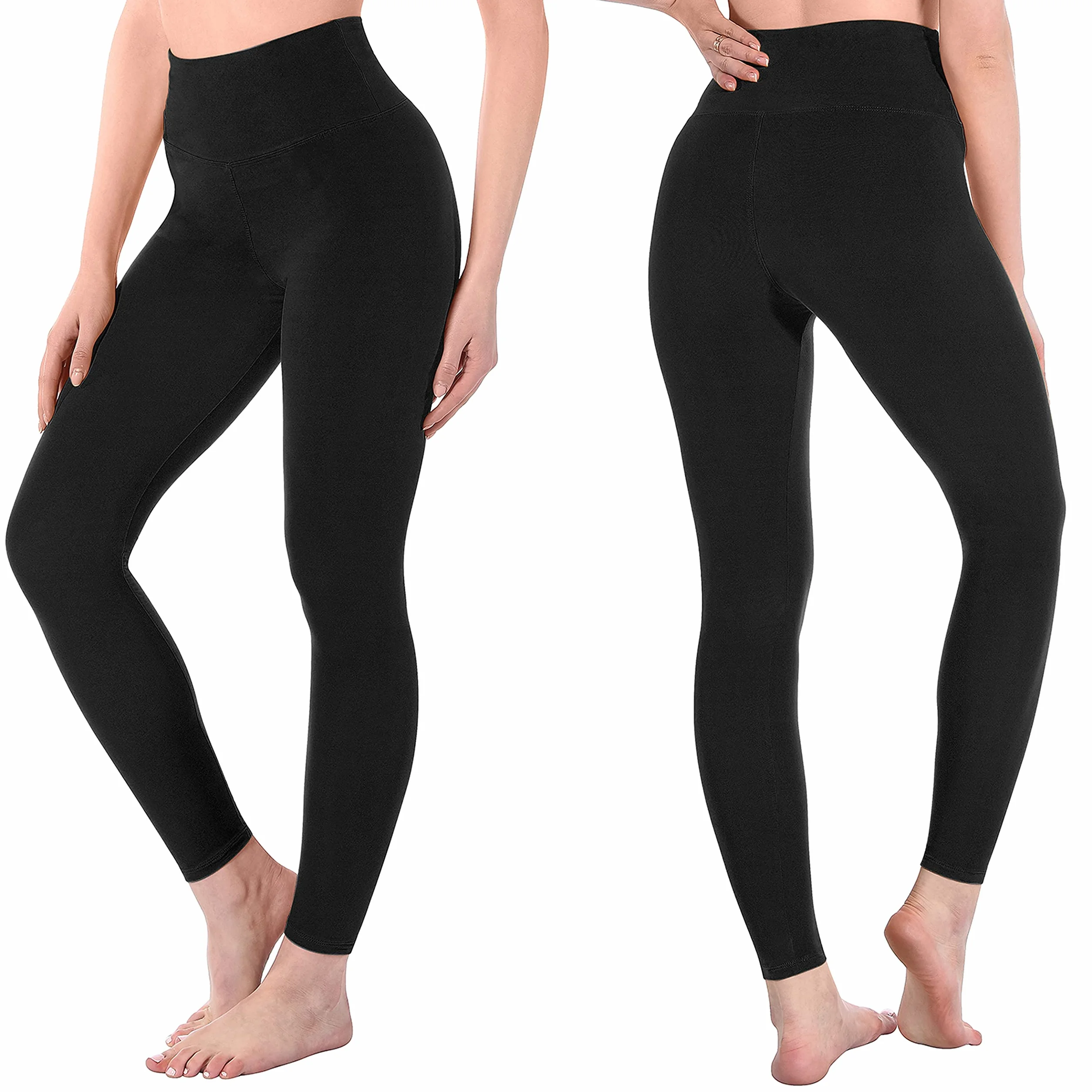 SINOPHANT 2 Confezione Leggins Sportivi Donna Vita Alta Pantaloni Yoga Controllo Pancia Opaco Elastici