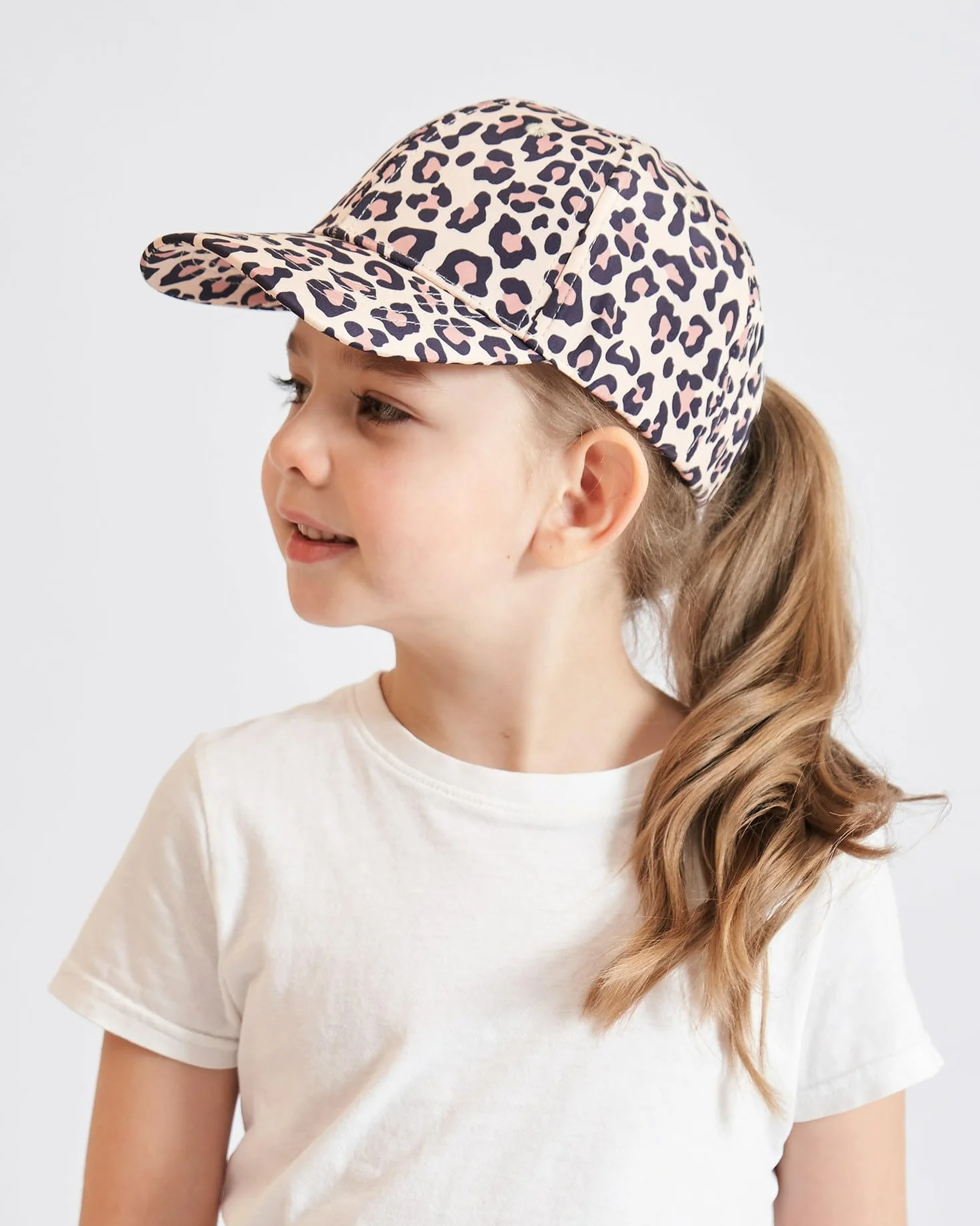 Cappello da baseball per bambini arcobaleno leopardato snapback regolabile