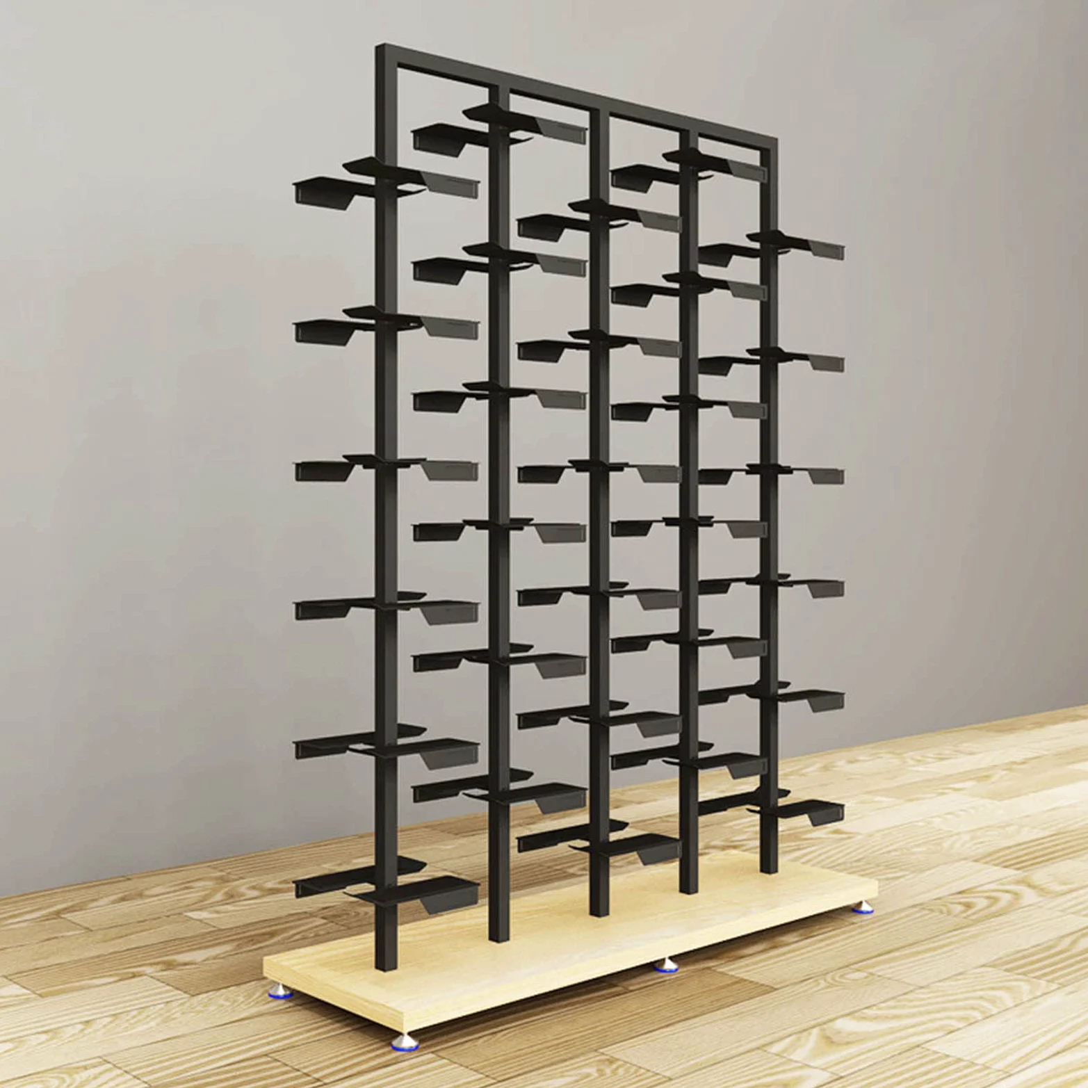 Espositori per Negozi di Scarpe Commerciali,Negozio di Abbigliamento Moderno,Grande scarpiera autoportante,scaffale per Scarpe da Ginnastica in Metallo,Supporto per Organizer per Scarpe Bout