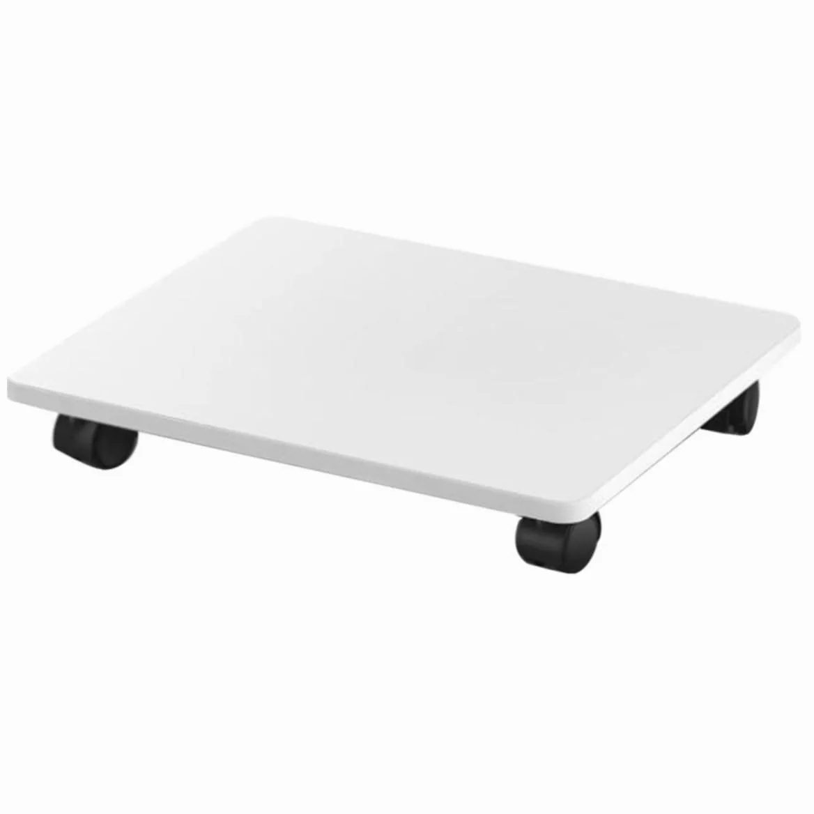 Supporto per Stampante con Ruote bloccabili, ripiano Mobile per Stampante/fotocopiatrice, Design Quadrato in Legno, Ideale per casa o Ufficio.