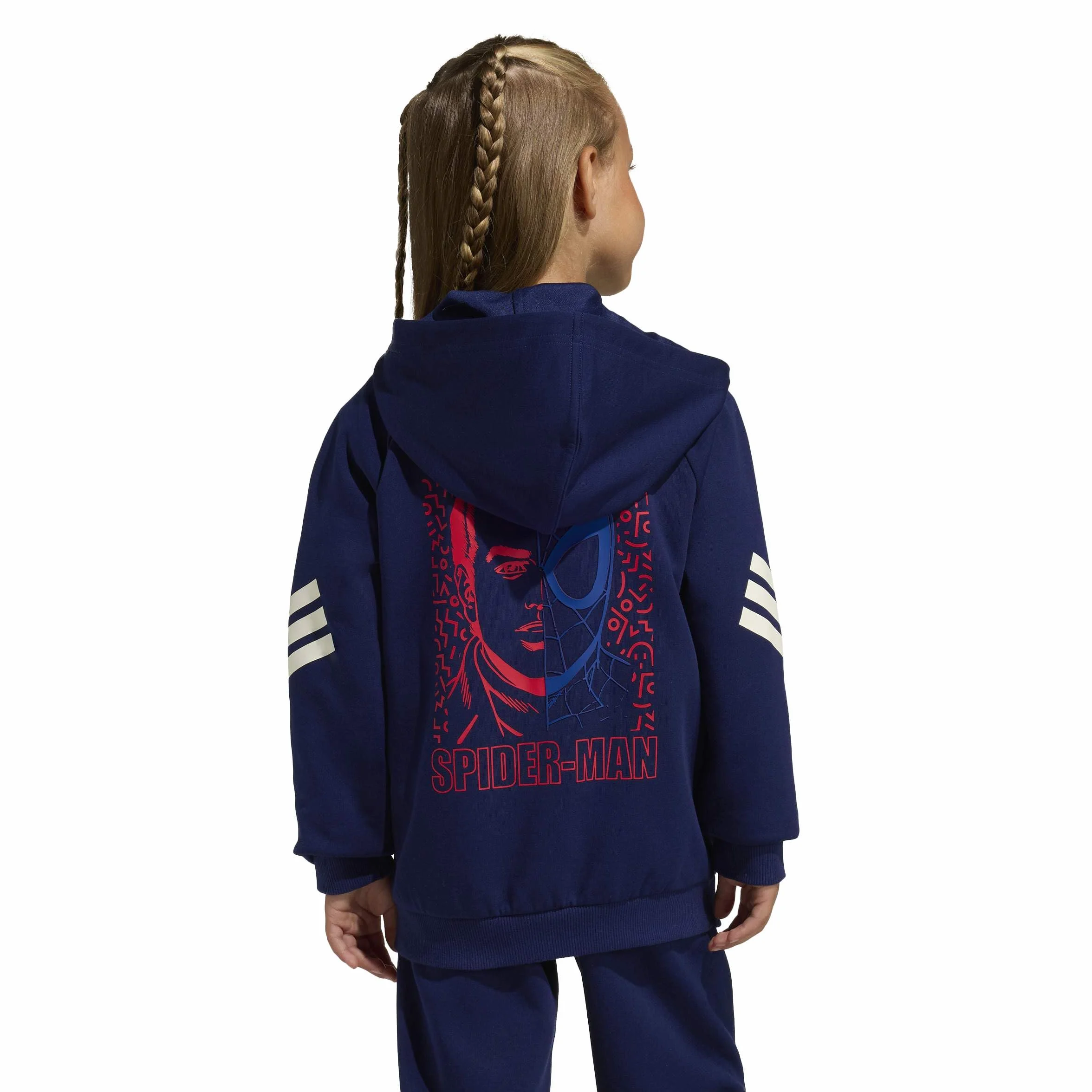 adidas Marvel Spider-Man Track Top Felpa con Cappuccio Unisex - Bambini e Ragazzi