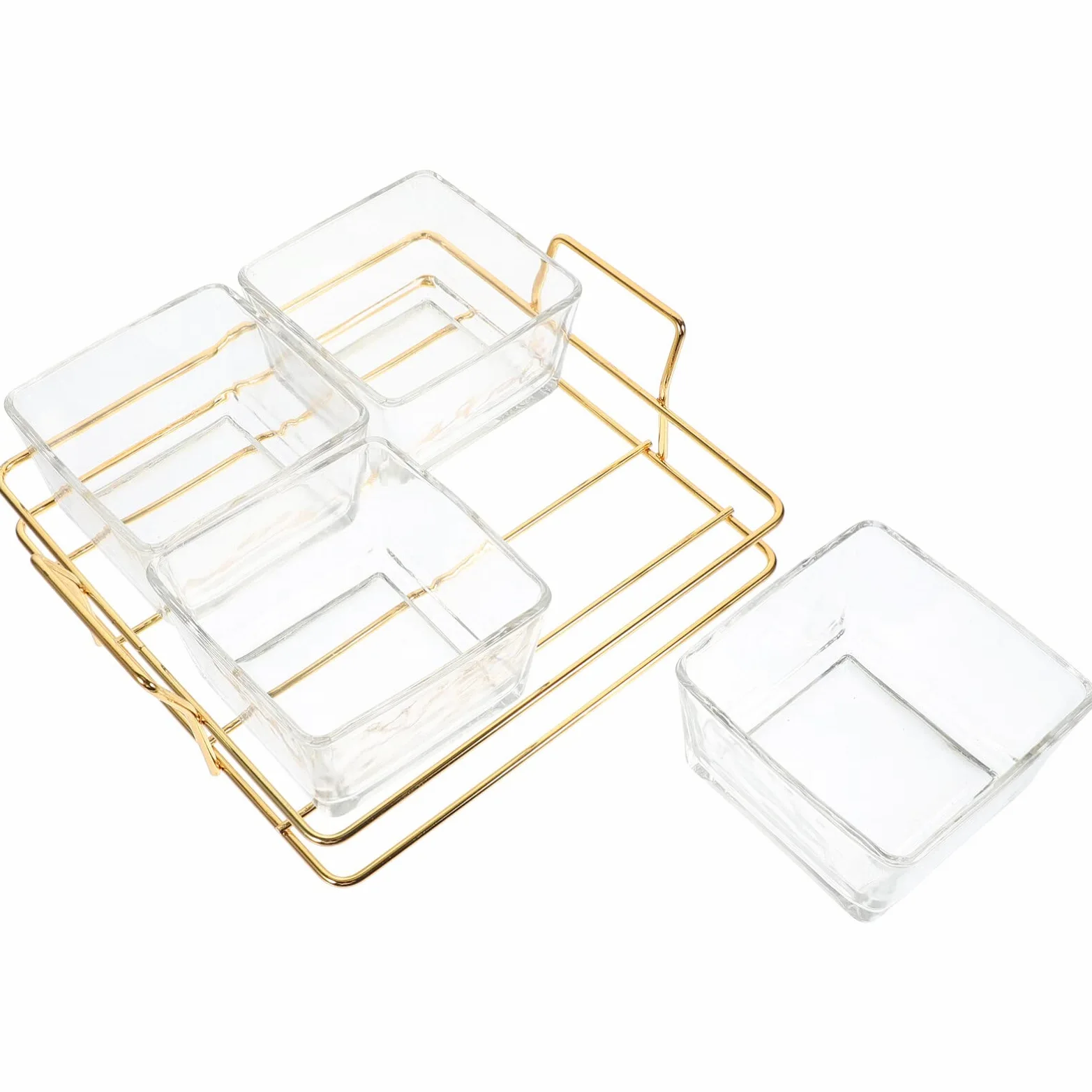 Vassoio Decorativo per dolciumi e Snack in Vetro per Frutta e Verdura, espositore per Dessert, per vassoi e vassoi da Portata per Feste