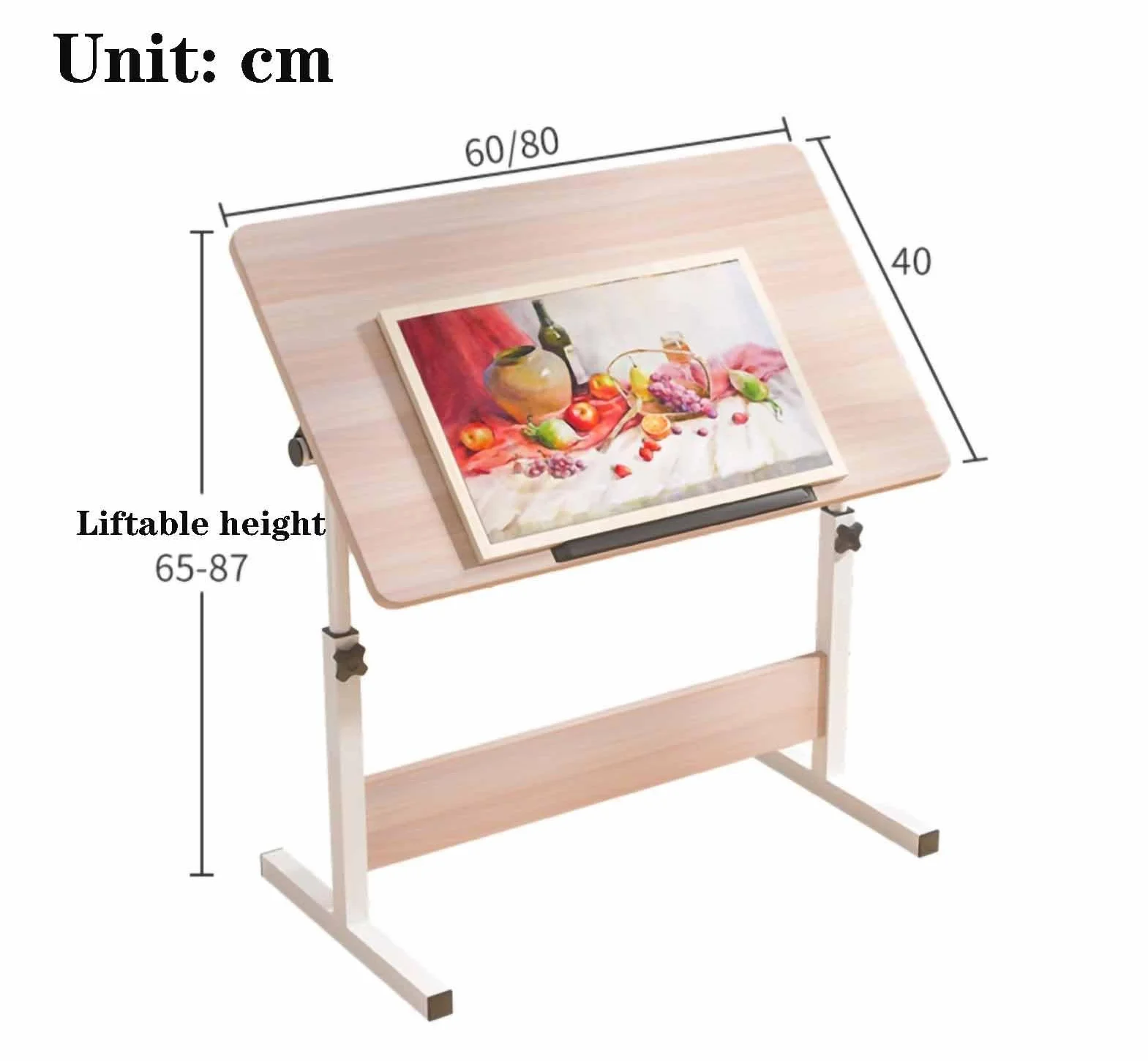 Tavolo da disegno con piano inclinabile, altezza regolabile scrivania per studio, artigianato artistico e scrittura, mobili essenziali per artisti per Creativit