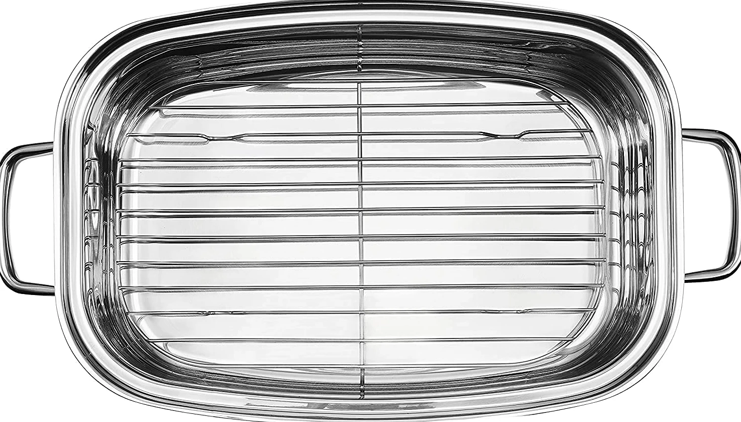 Vier – Pentola spessa 35 cm x 24 cm x 10 cm, in acciaio inox 18/10, a induzione.