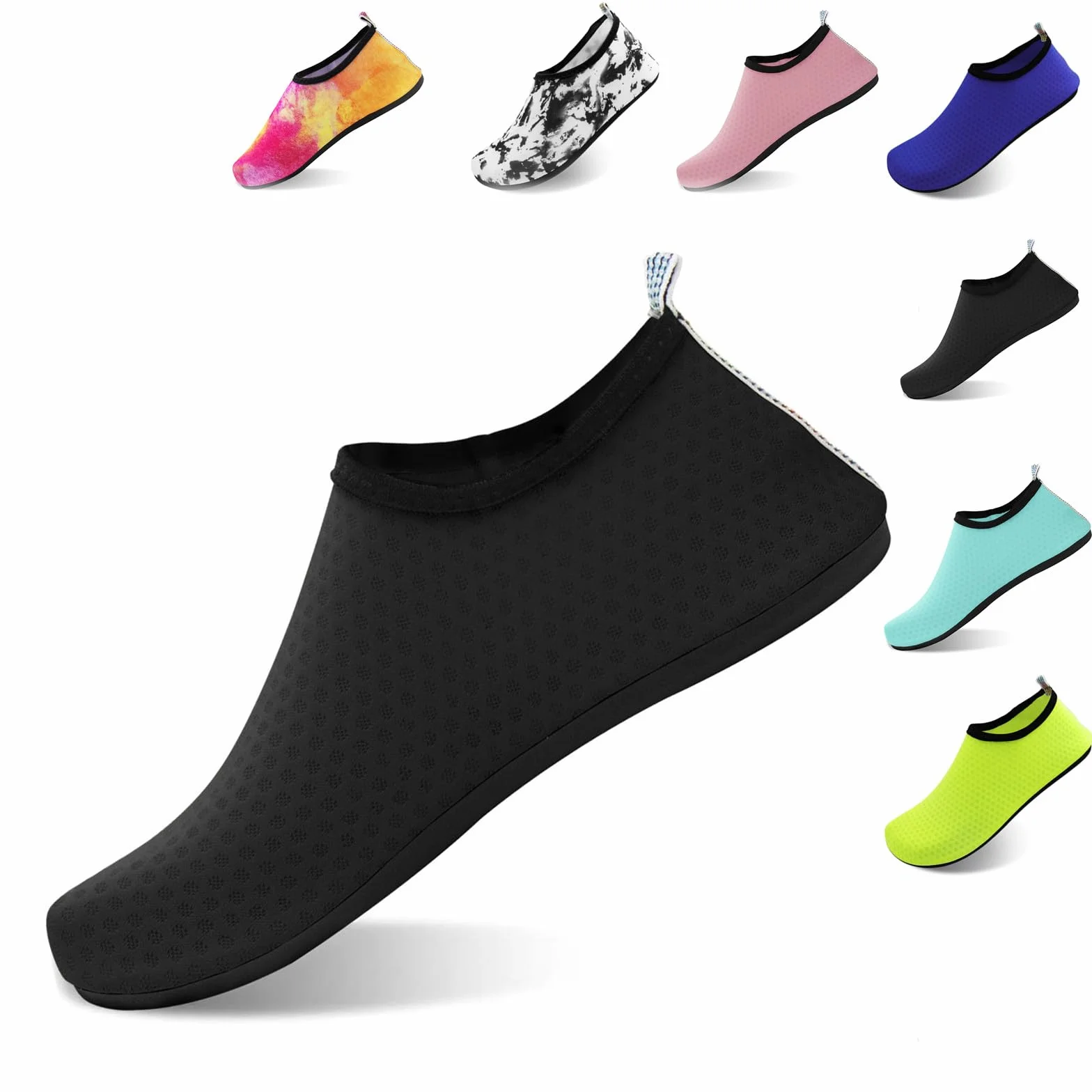 Scarpe da Nuoto Traspiranti per Spiaggia Sport Surf Uomo Donna Nero 38-39