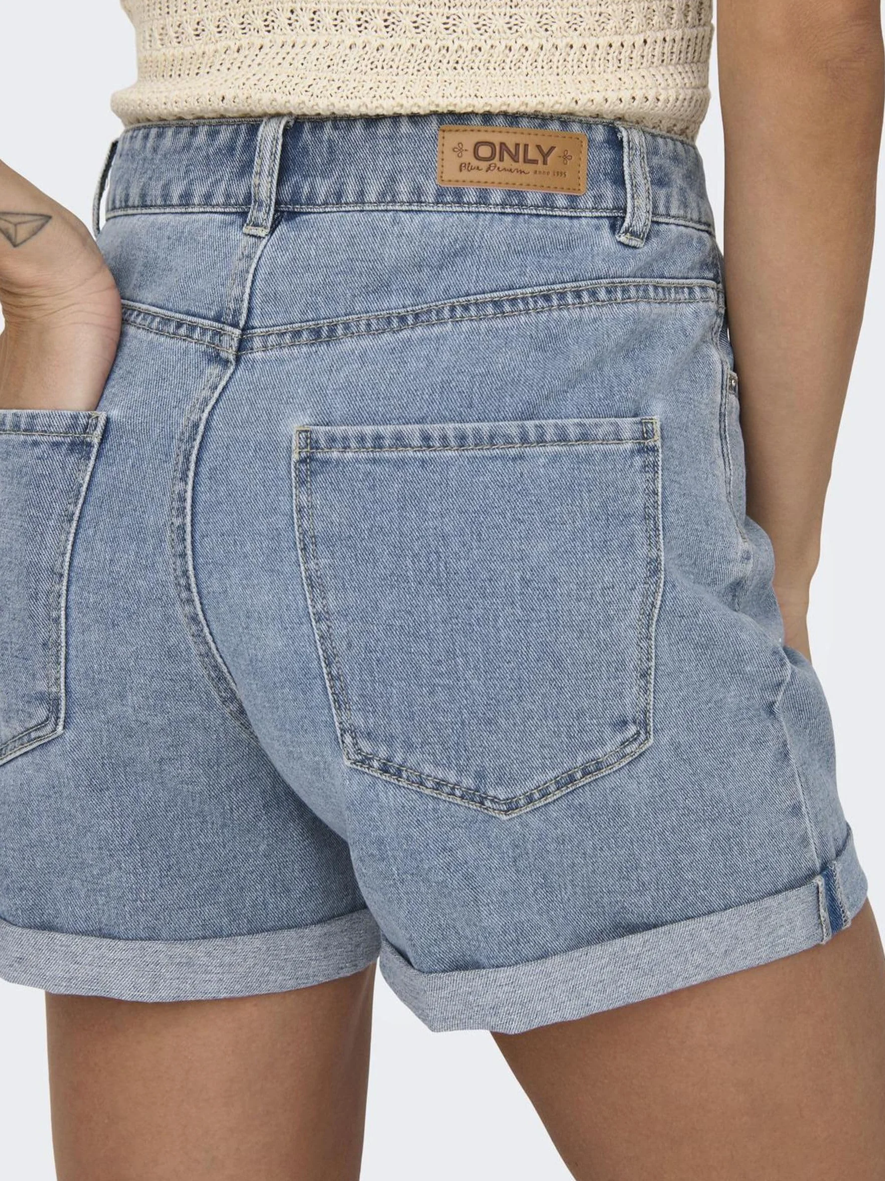 ONLY Denim Shorts ONLVEGA High Waist Regular Fit Denim Shorts