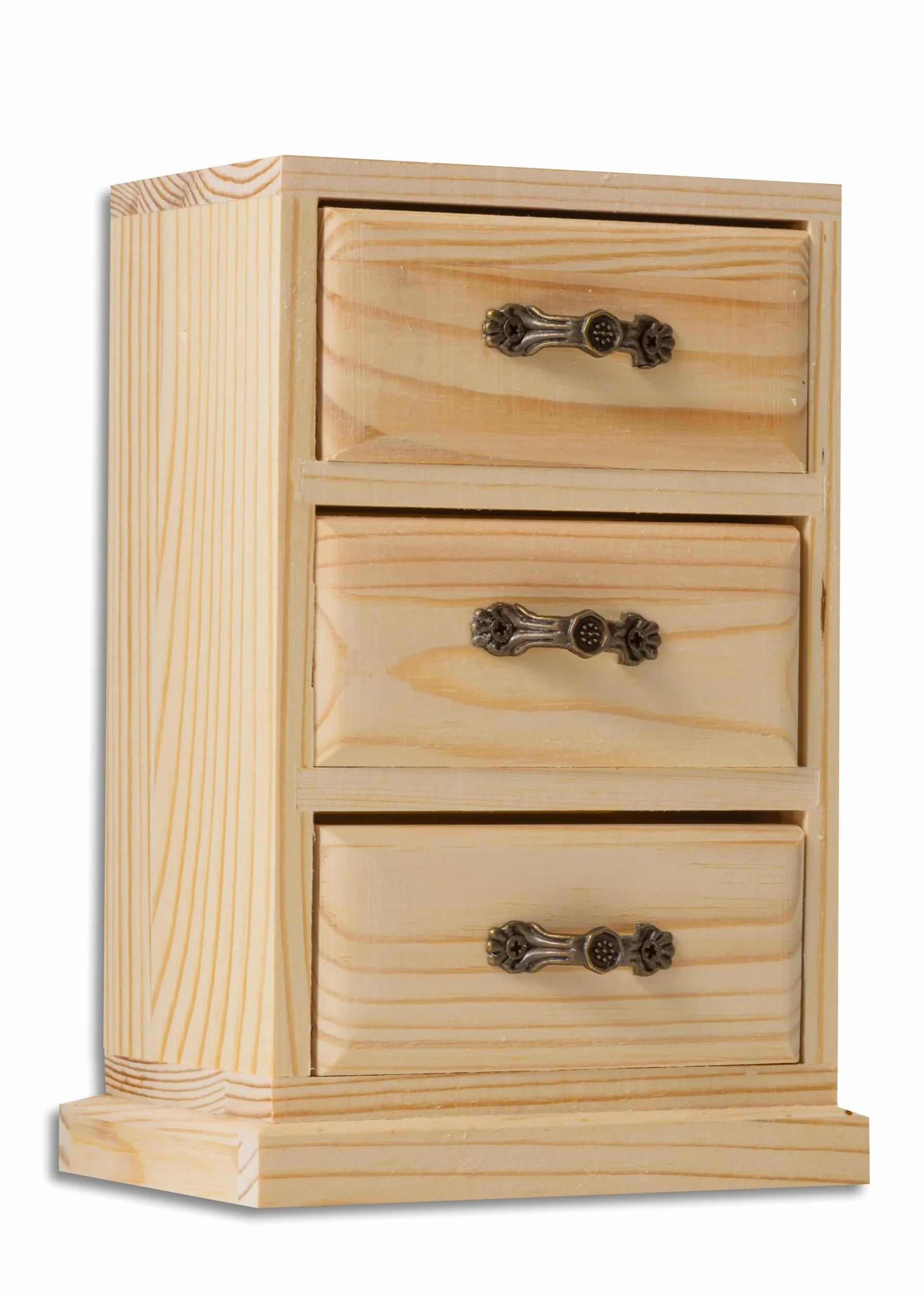 IPEA Legno Organizer da Tavolo 17 cm Mini Cassettiera Portaoggetti e Porta Gioielli per Scrivania