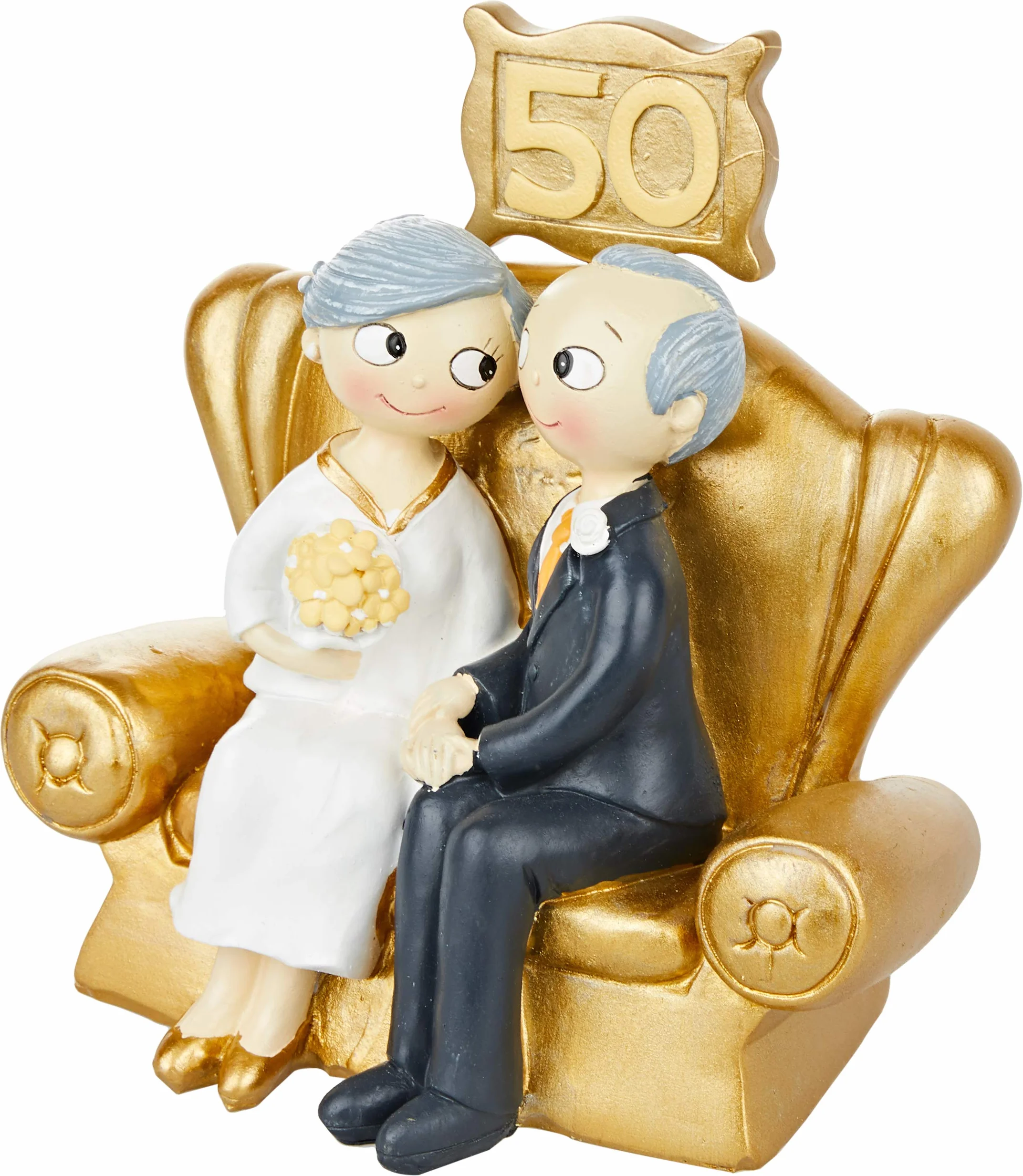Mopec Pop & Fun Figura per Torta di Nozze d'oro 50° Anniversario