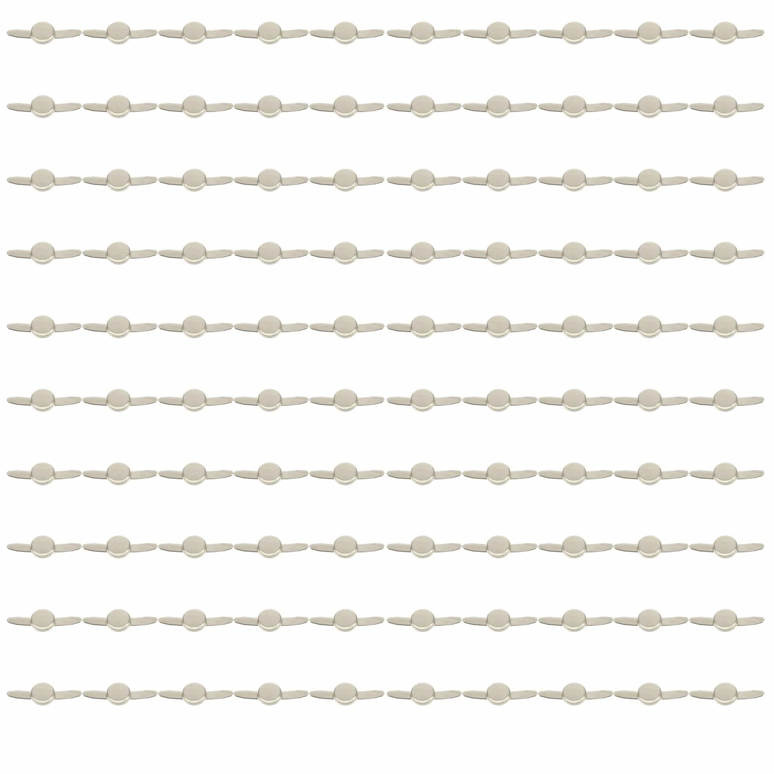 Fermagli rotondi in metallo per scrapbooking, graffette di carta, artigianato, 100 pezzi/set di fermaporta