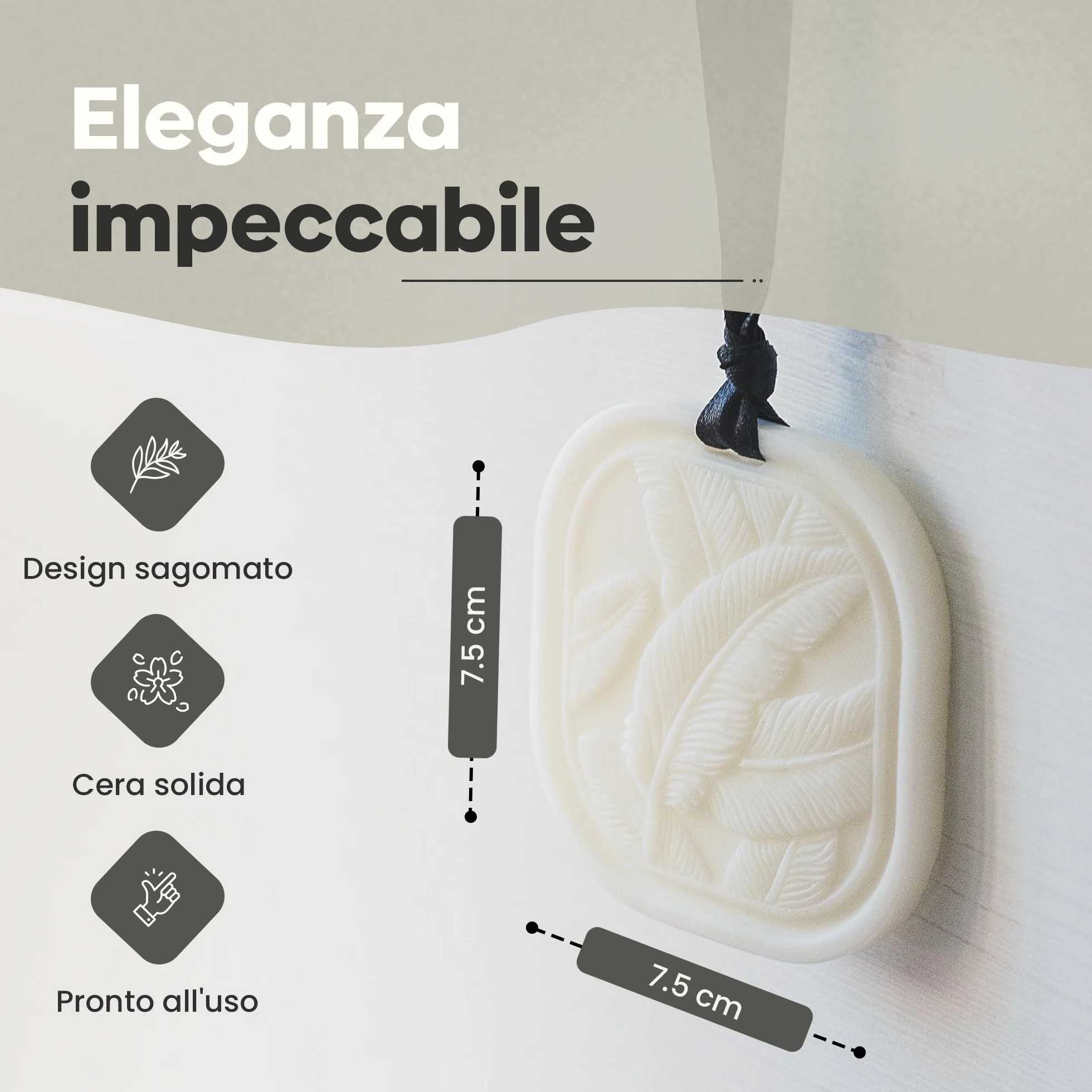 Bustina di cera profumata solida – Deodorante per guardaroba bergamotto e cashmere | Deodorante a lunga durata per armadio, cassetto e casa | Cera di colza naturale - 34g