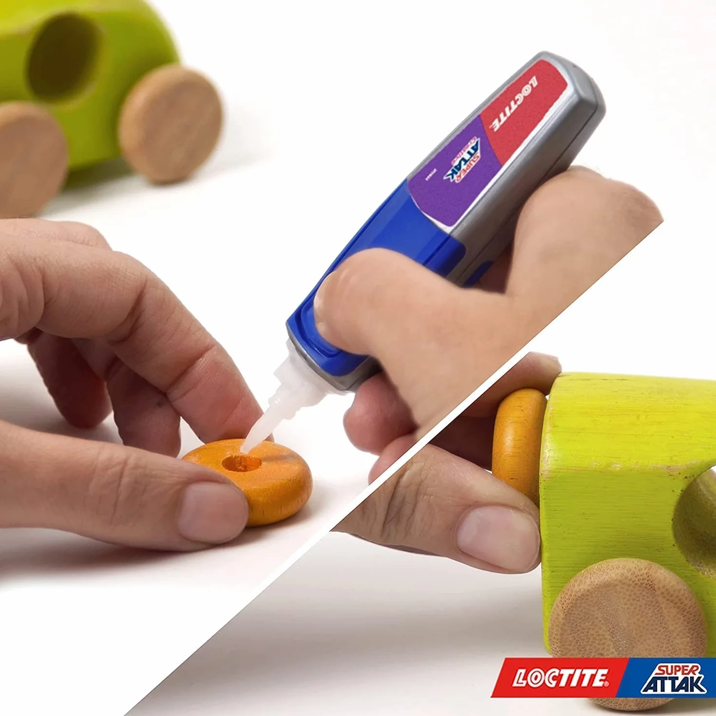 Loctite Super Attak Creative, Colla liquida trasparente con applicatore a penna, Colla attaccatutto forte per applicazioni facili e precise, Adesivo per legno, gomma, metallo, pelle, 1x3g