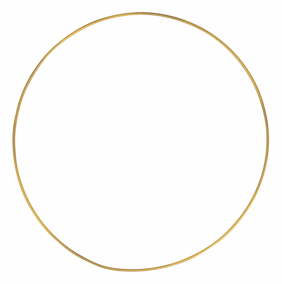Rayher Anello Metallico Ricoperto 30cm 3,5mm Oro per Acchiappasogni