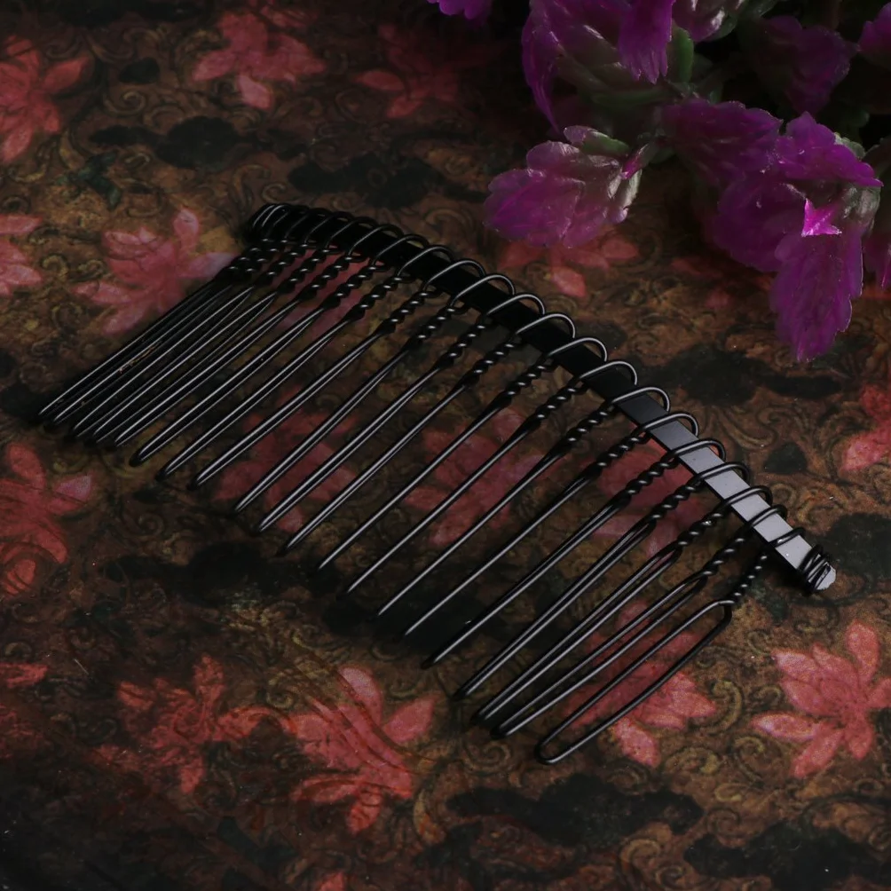 Pettine per capelli da sposa in metallo 20 denti accessorio per velo