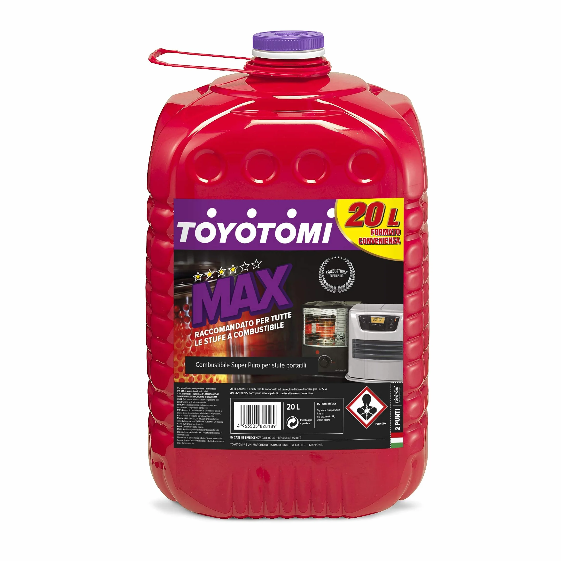 Toyotomi Super Puro Combustibile per Stufe 20 Litri Viola Ricondizionato