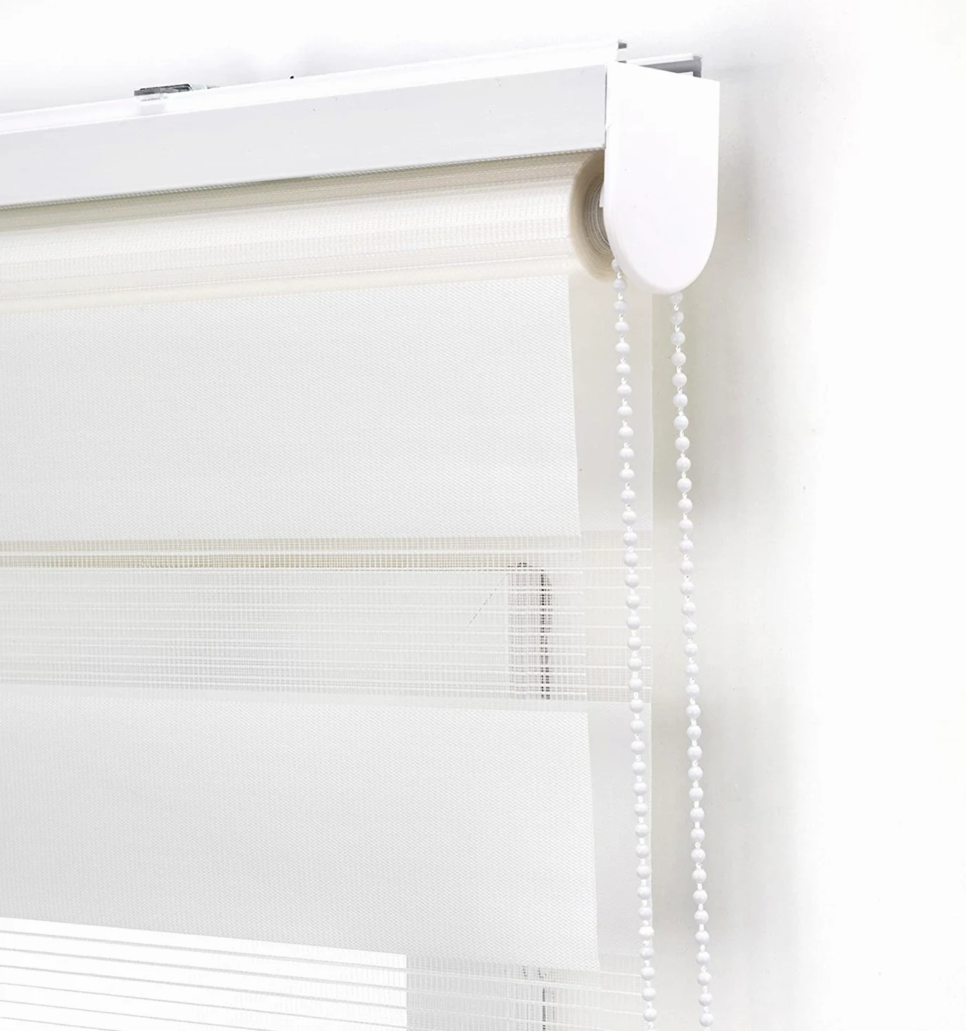 Estoralis | Vera | Tenda a Rullo Notte e Giorno | Doppio Tessuto Tinta Unita | Bianco Sporco | 170 x 255 cm (Larghezza/Altezza) Dimensione del Tessuto 167 x 250 cm. | Tende per finestre e Porte